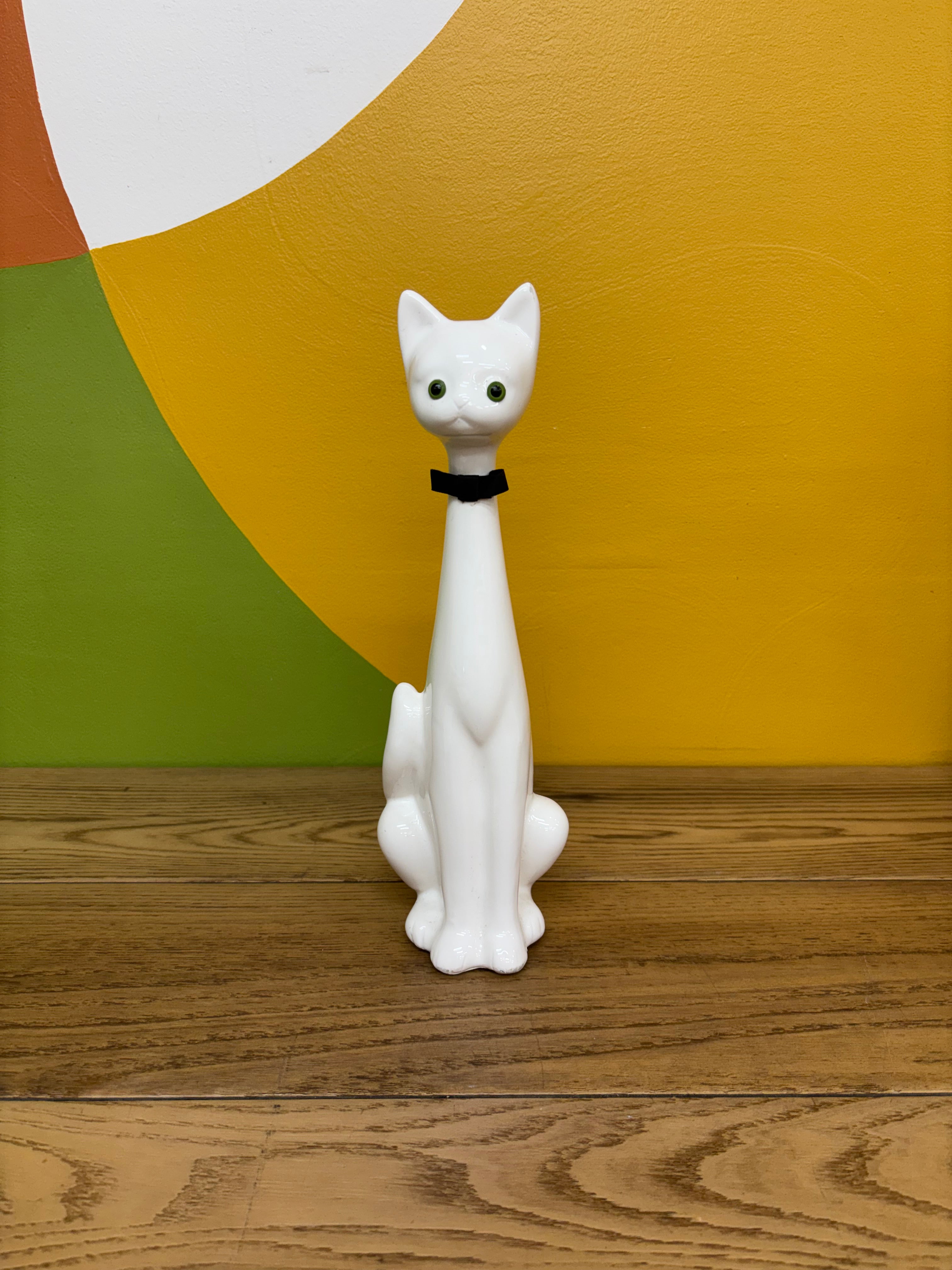 White Ceramic Cat
