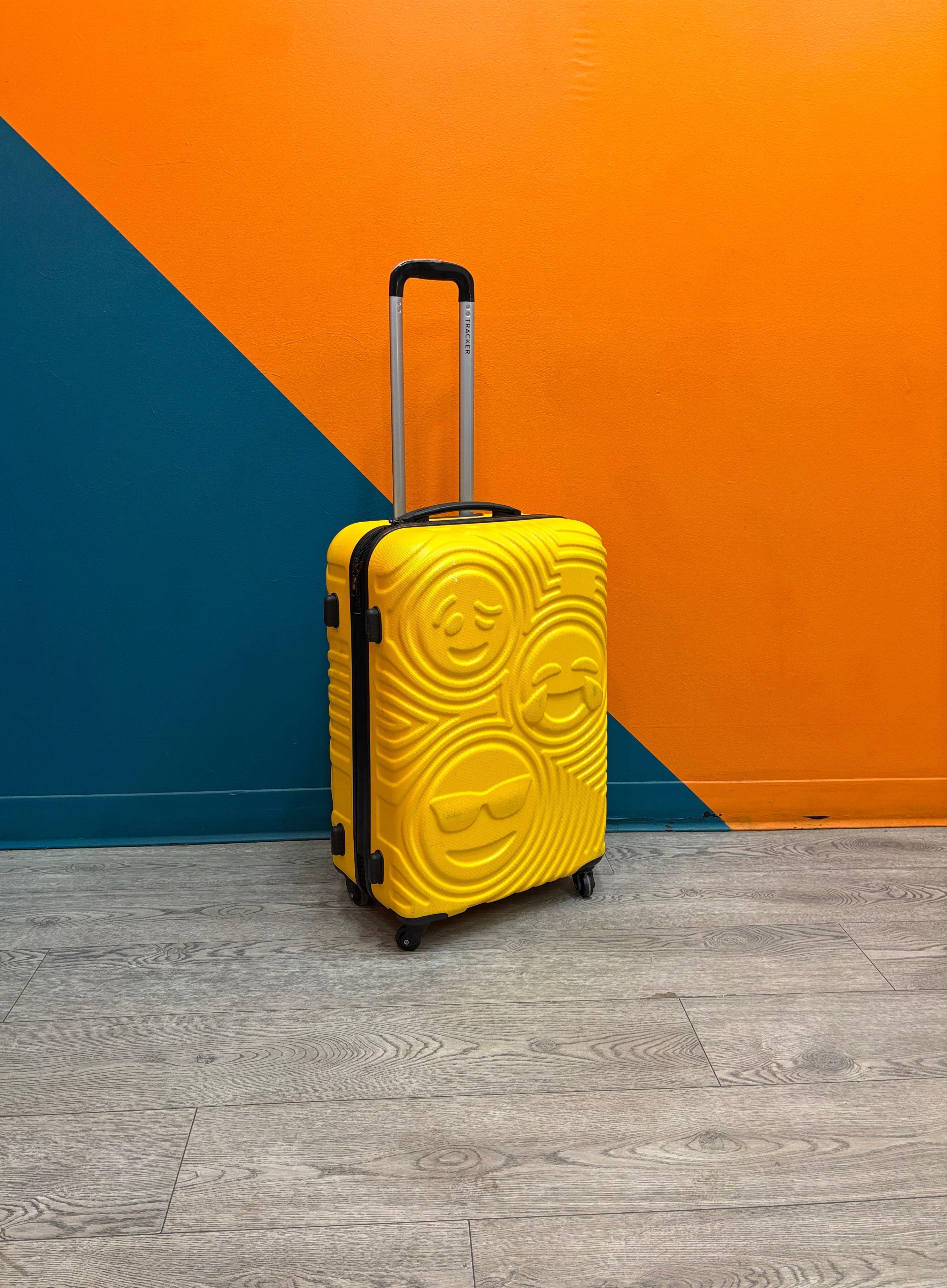 Yellow Emoji Hard Shell Luggage