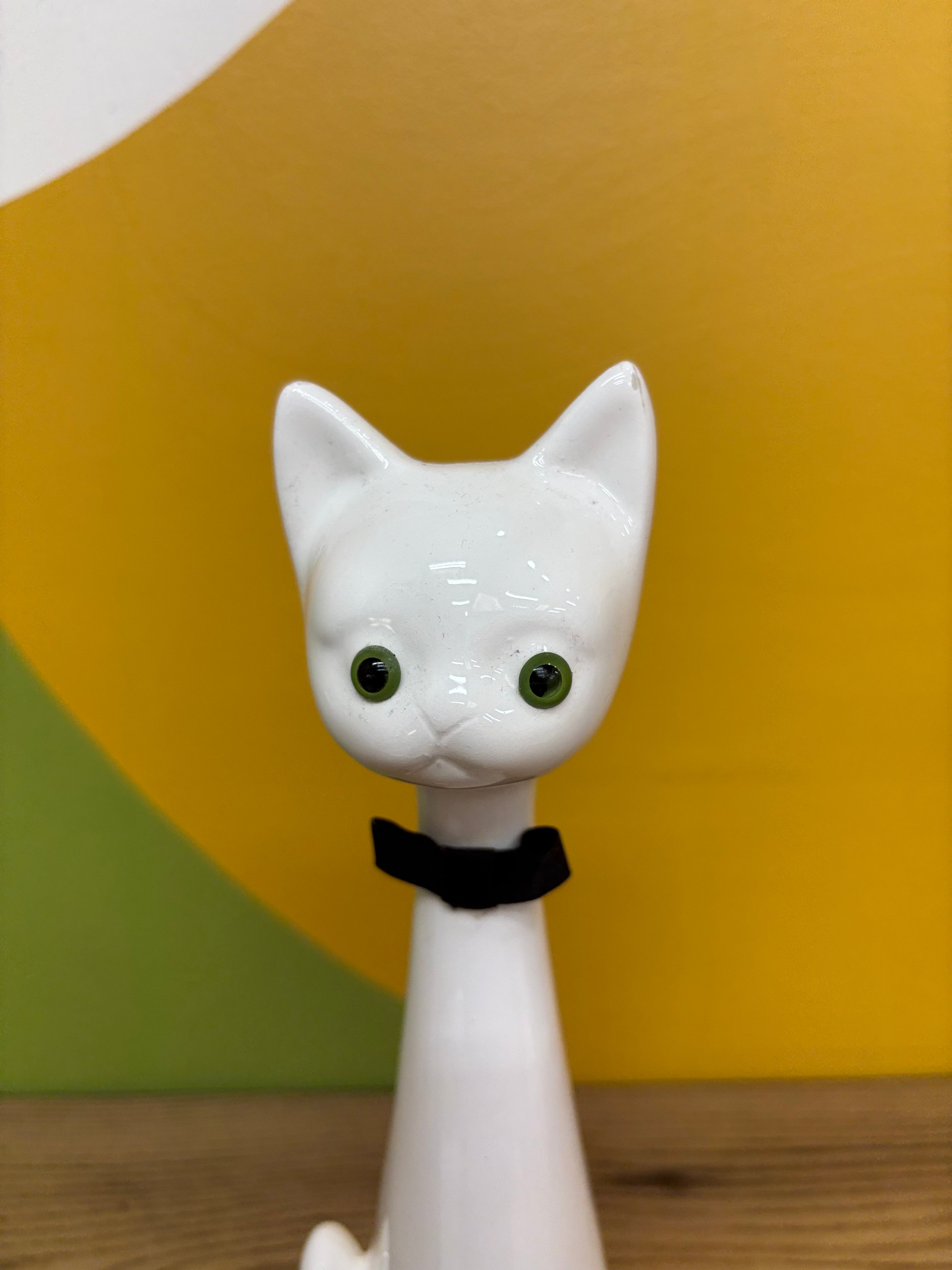 White Ceramic Cat