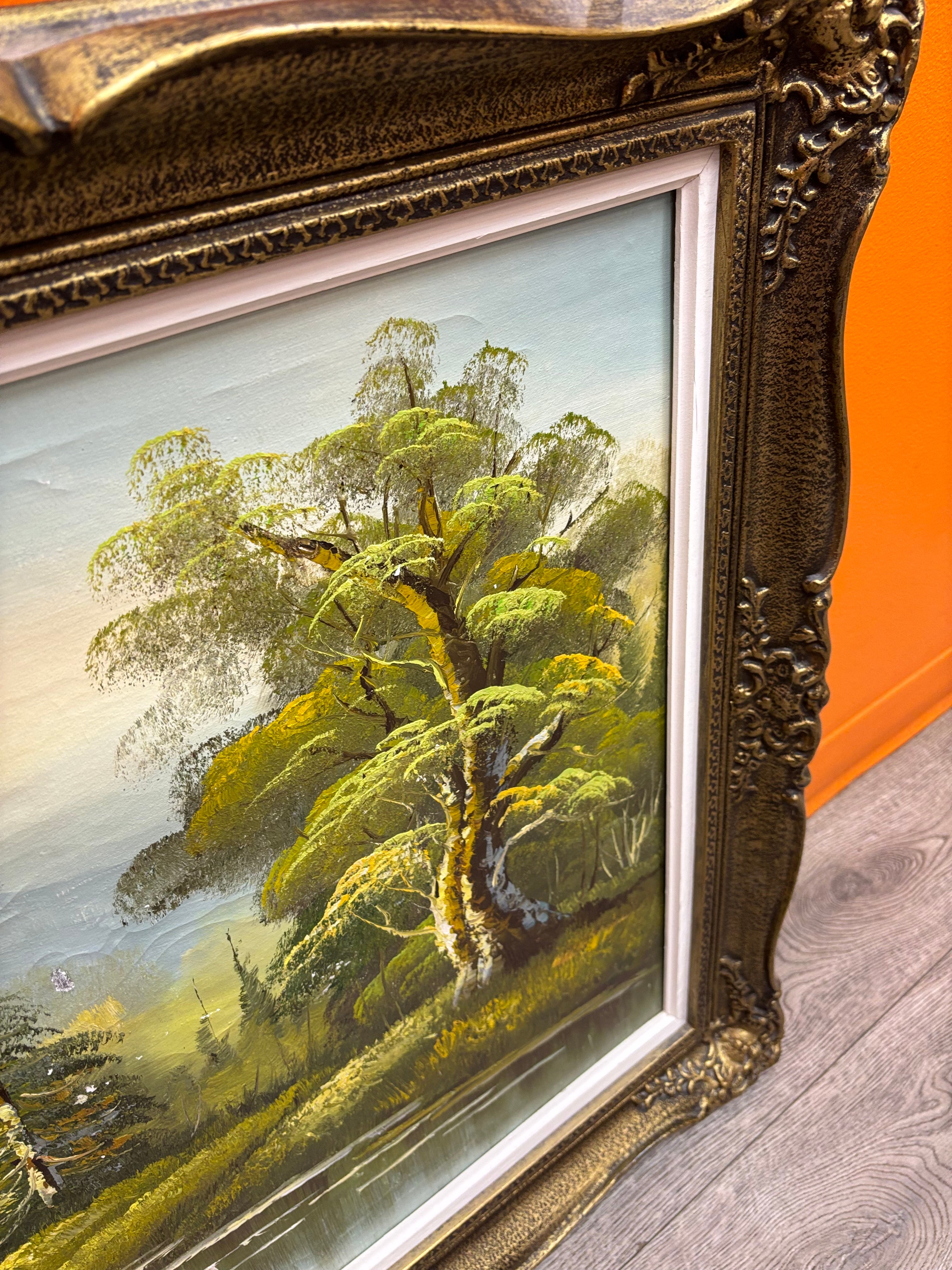 Large Gold Framed Mountain Print