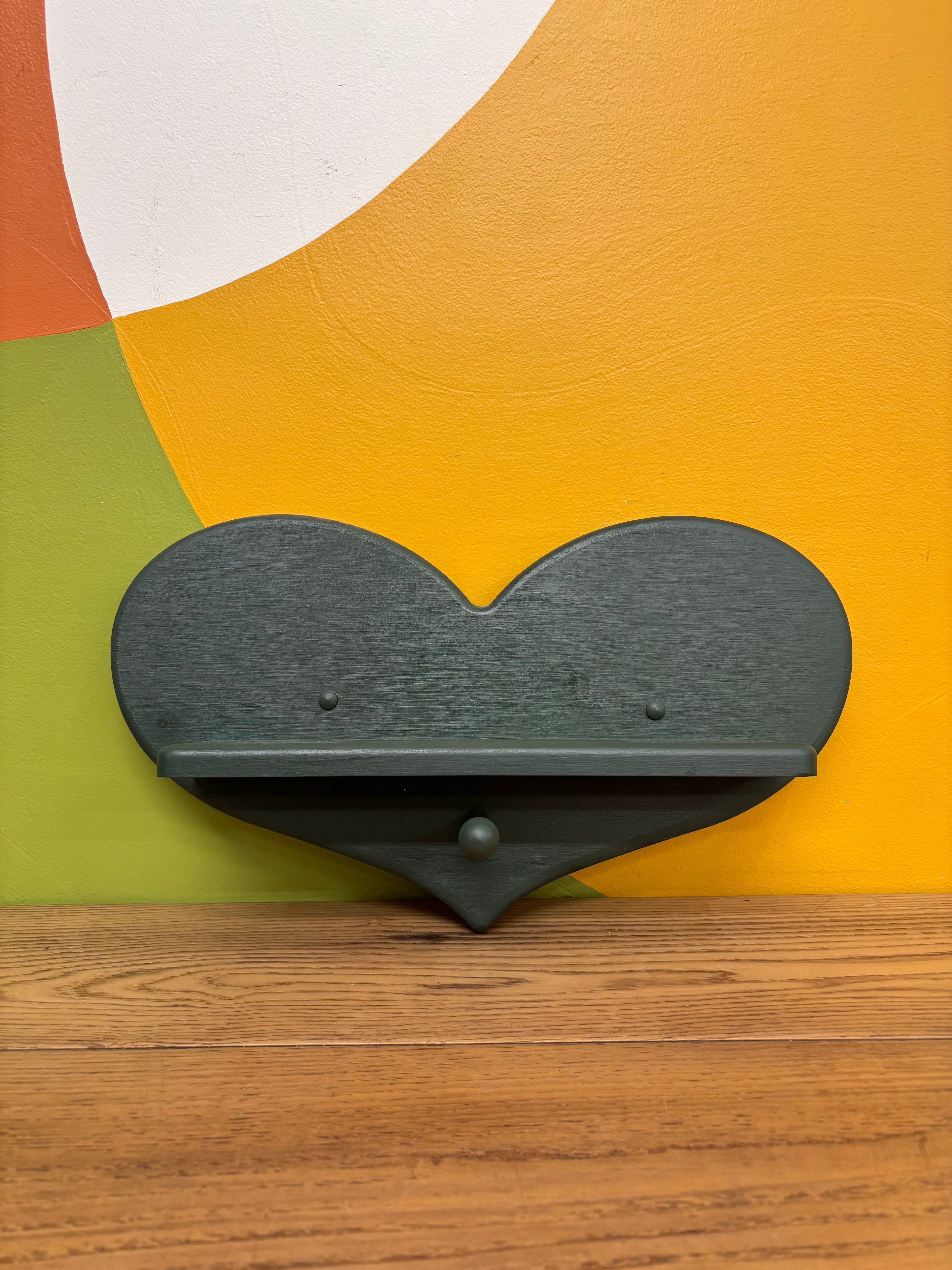 Wood Heart Shelf