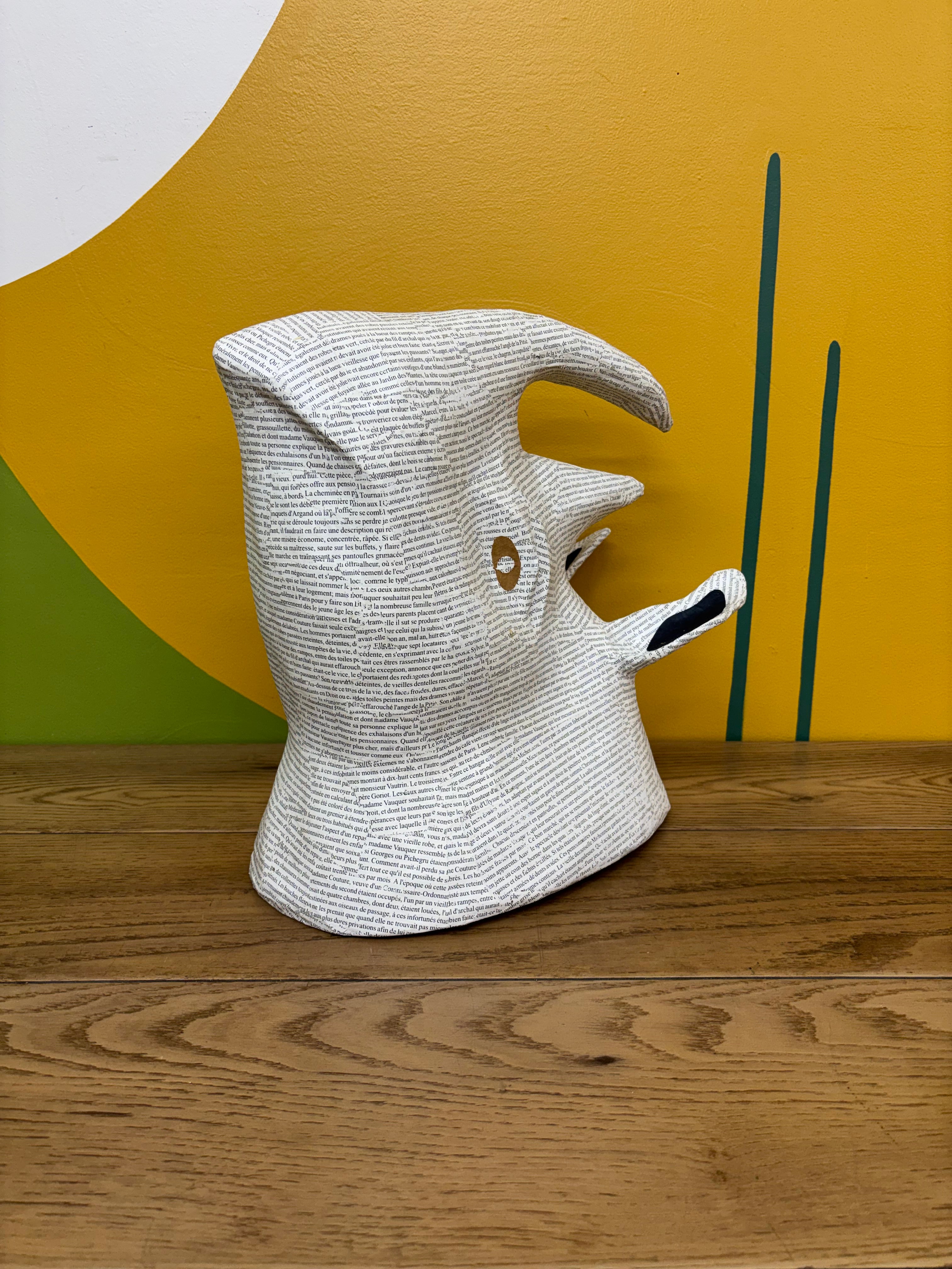 Paper Mache Rhino Head