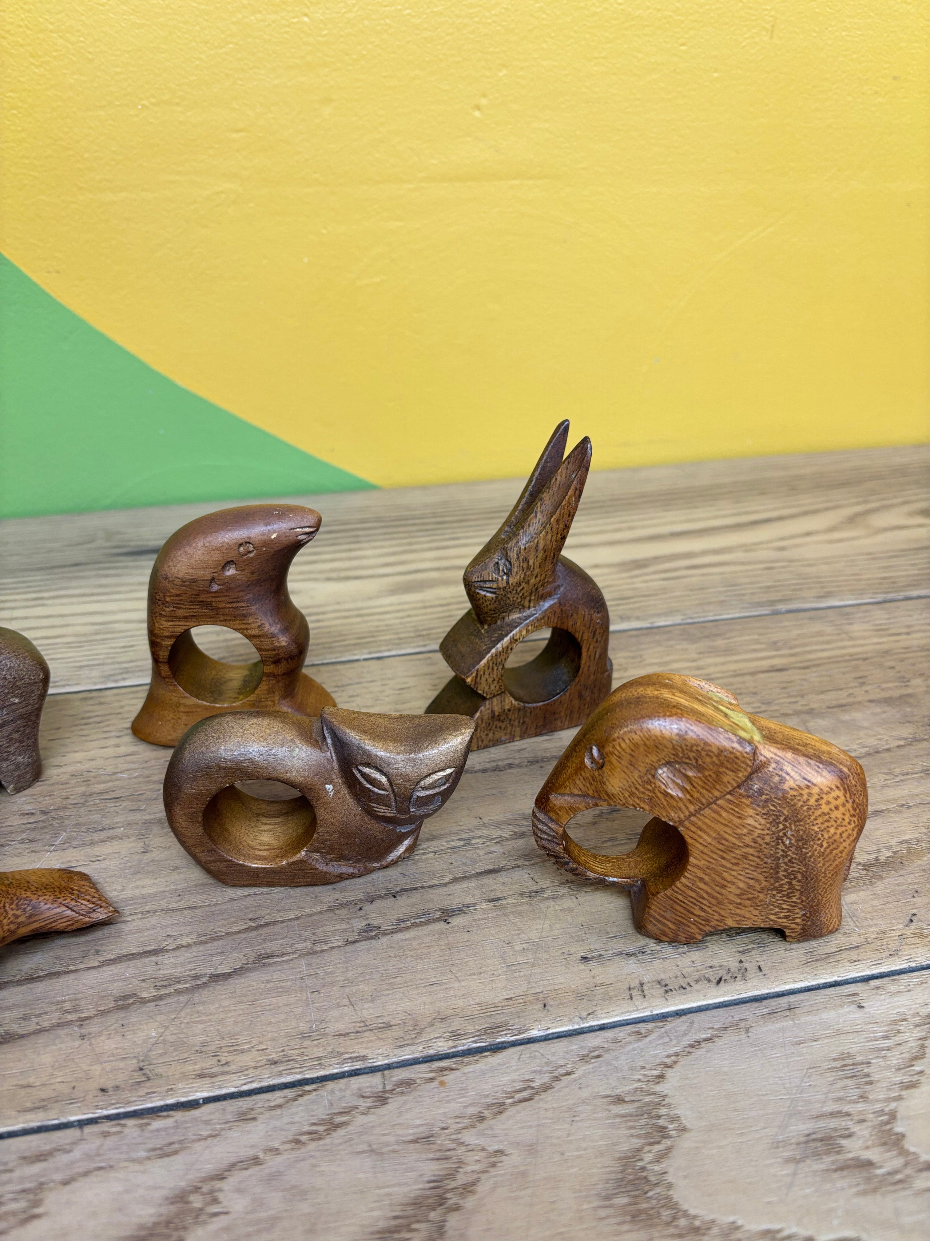 Wood Animal Napkin Holders