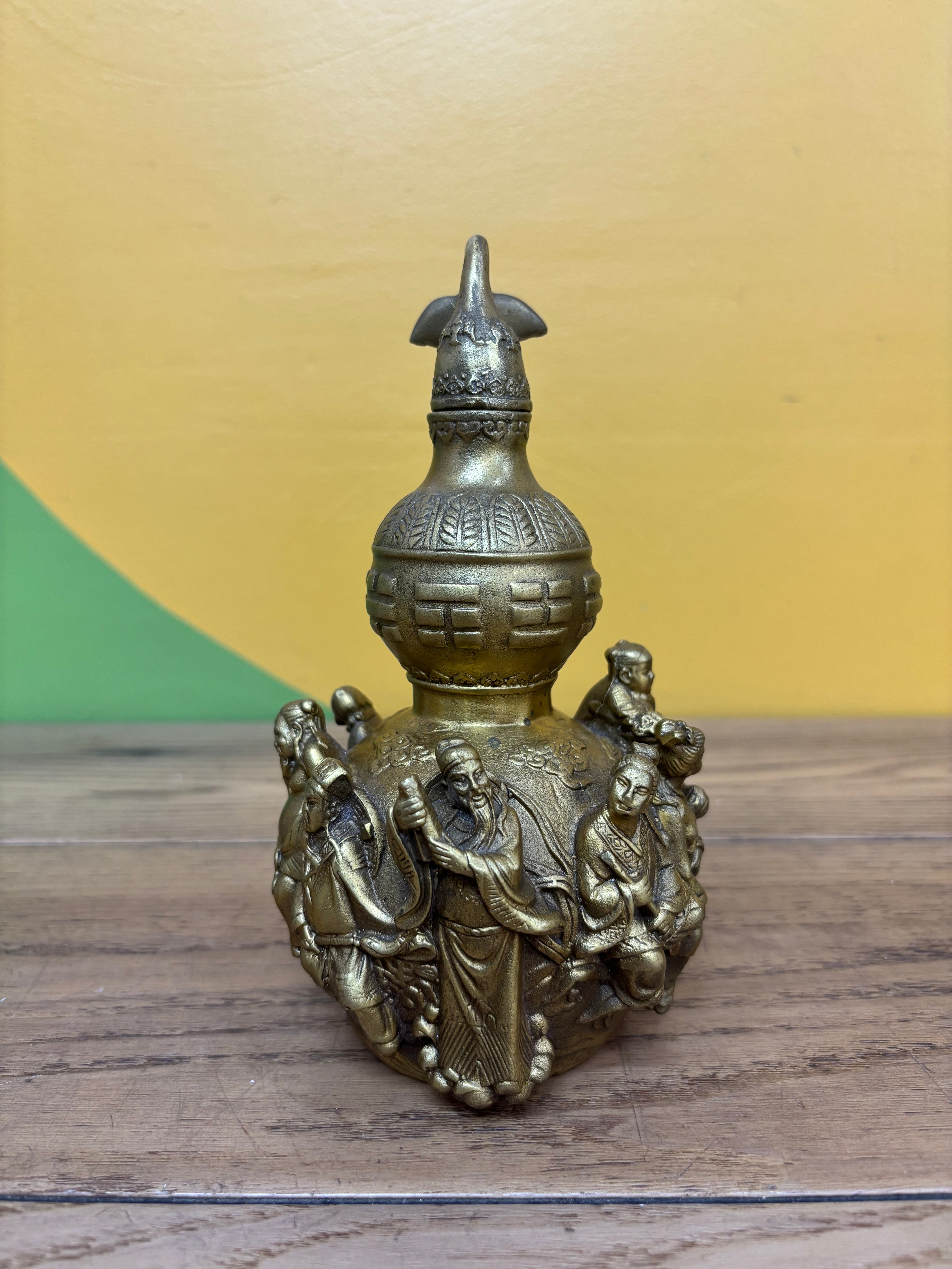 Brass Statue with Removable Lid