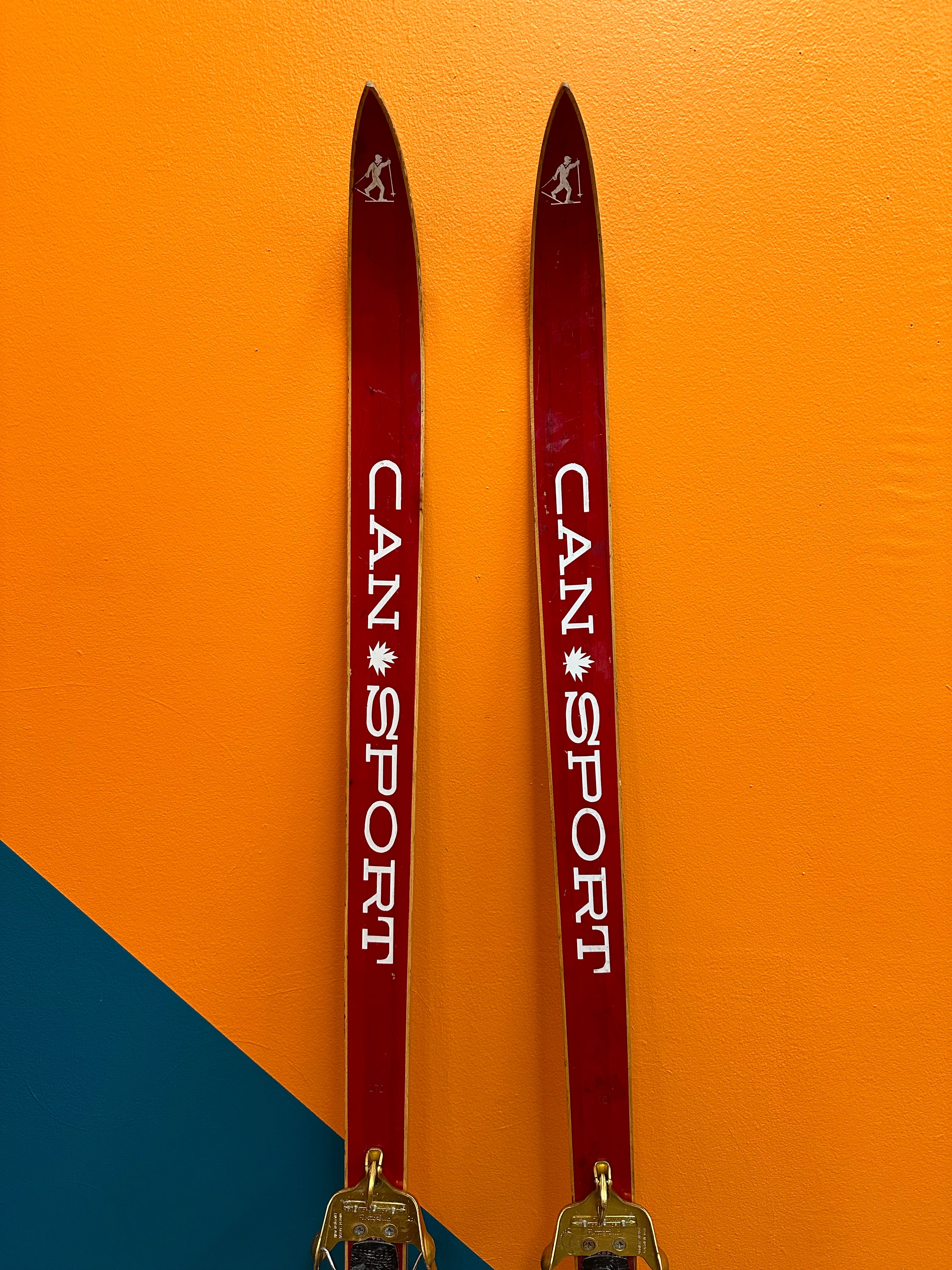 Wooden Cansport Ski's