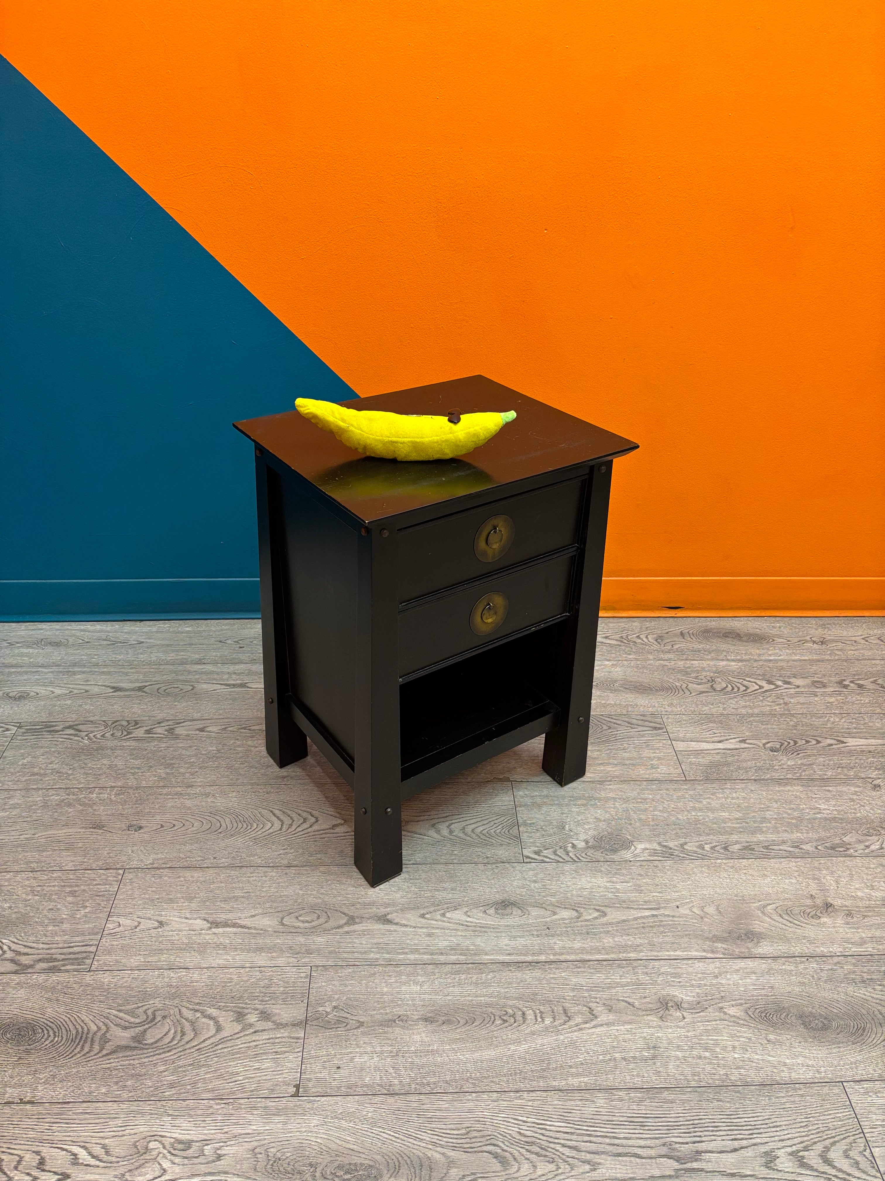 Black Wood Nightstand (Pier 1)