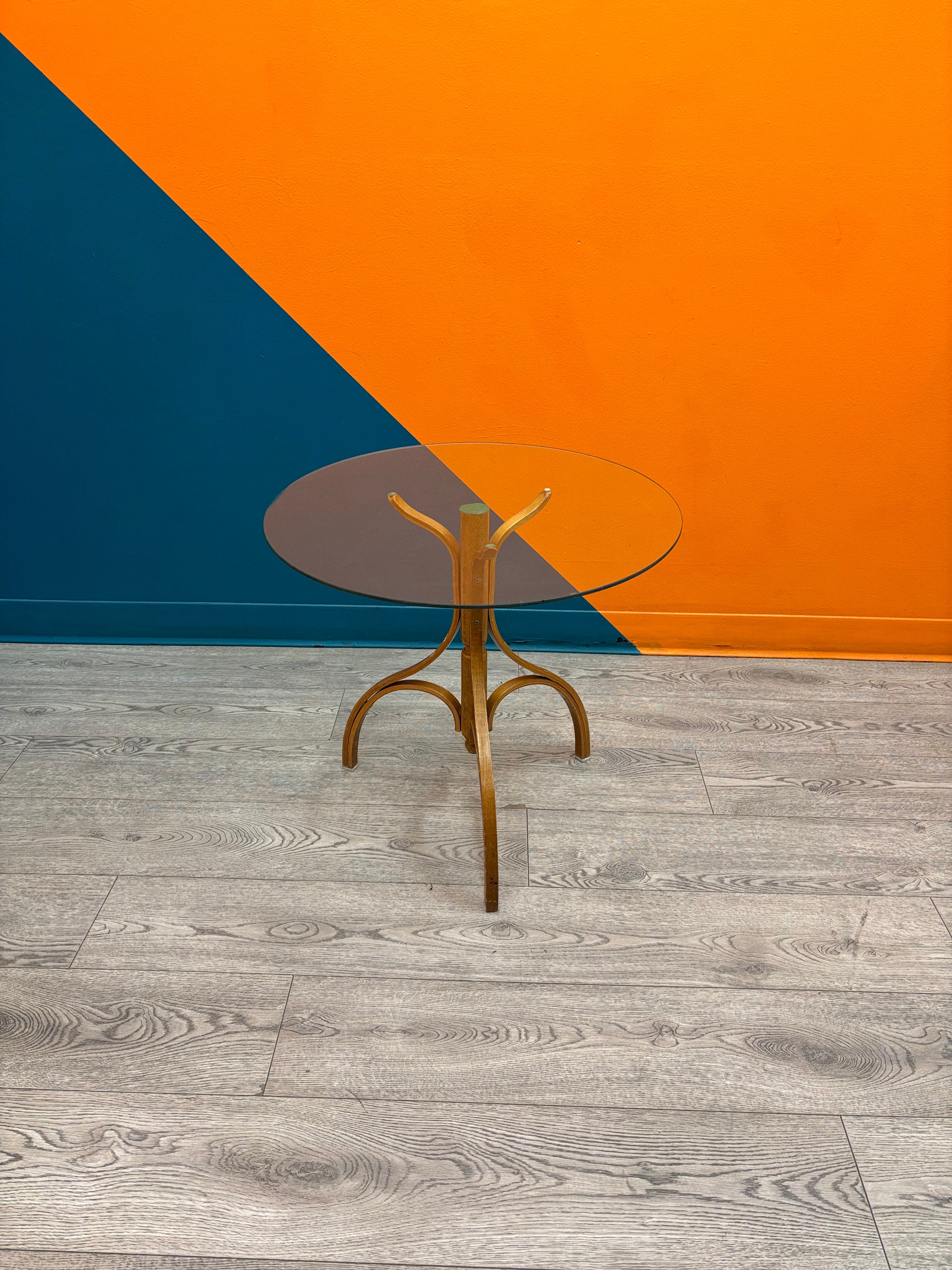 Round Glass Side Table