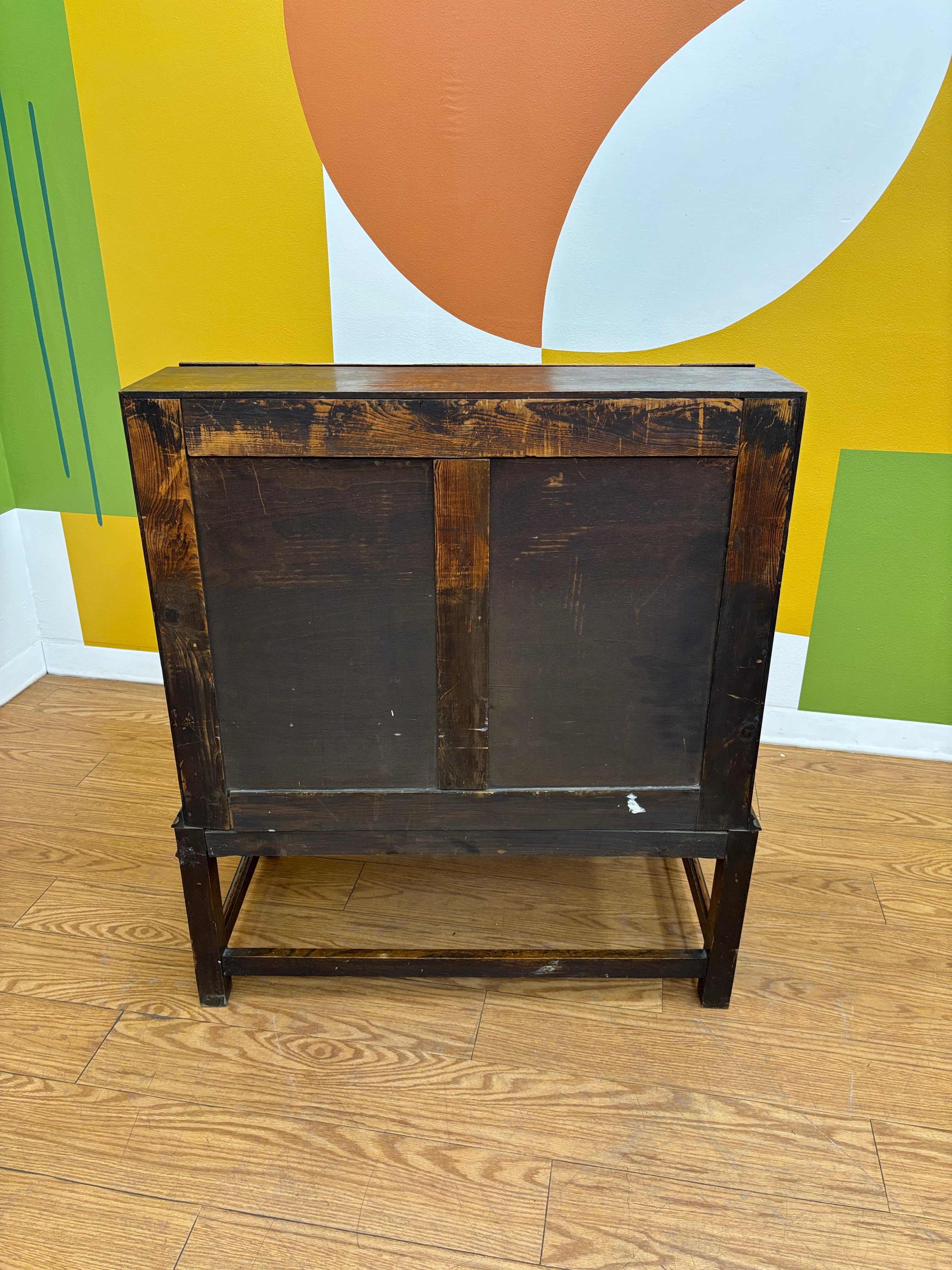 Wood Secretary Desk with Drawers