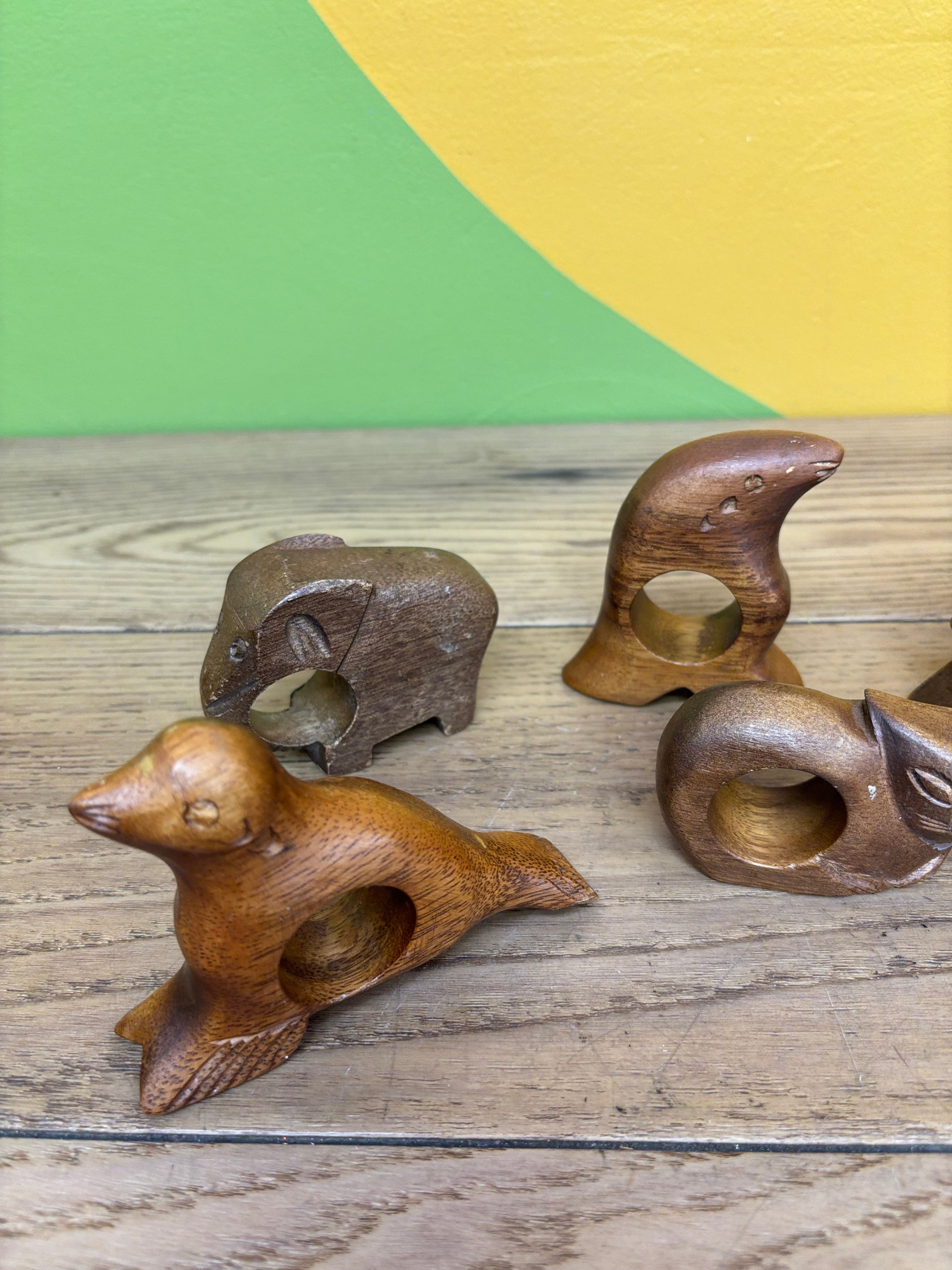 Wood Animal Napkin Holders