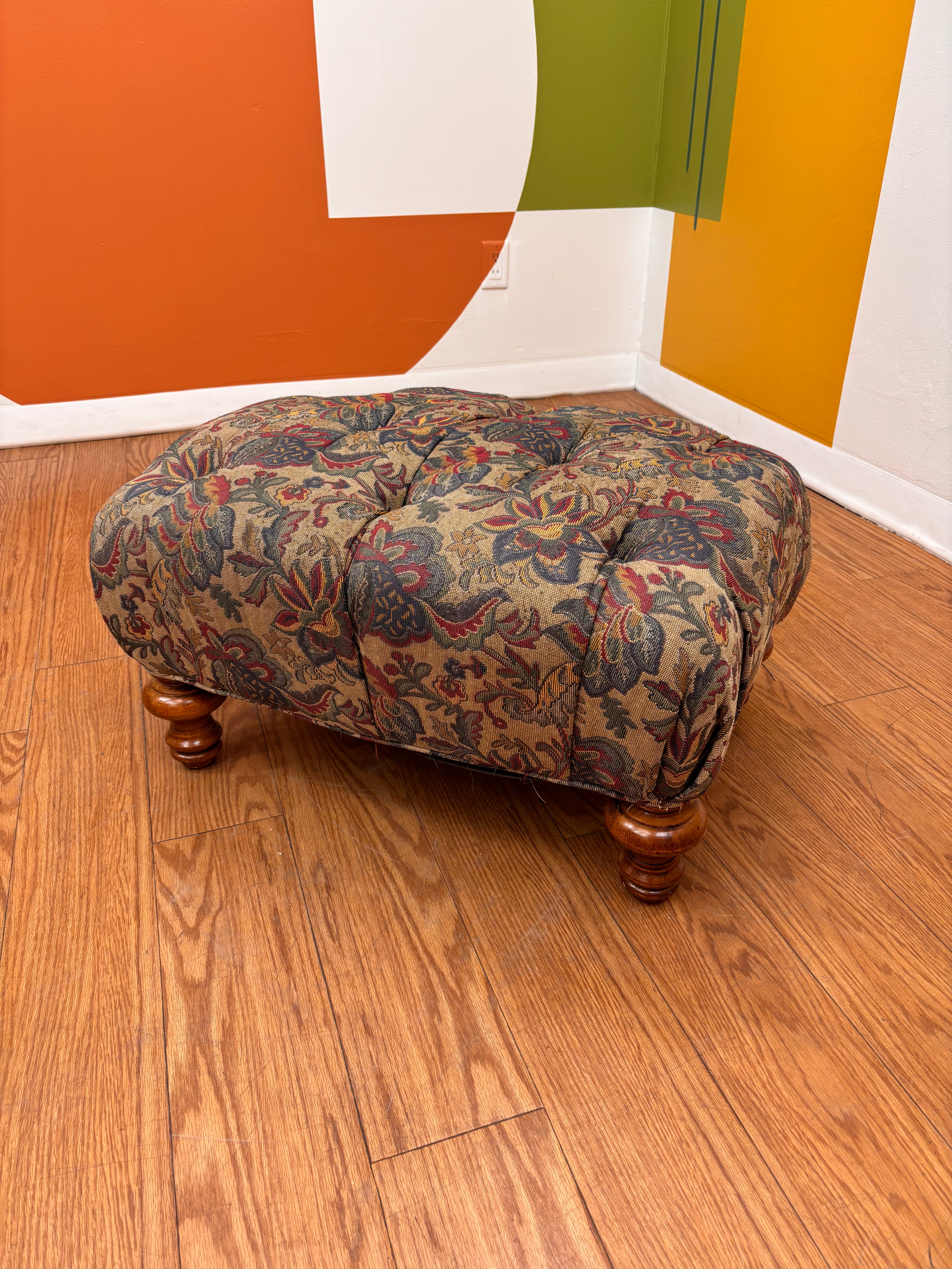 Floral Ottoman