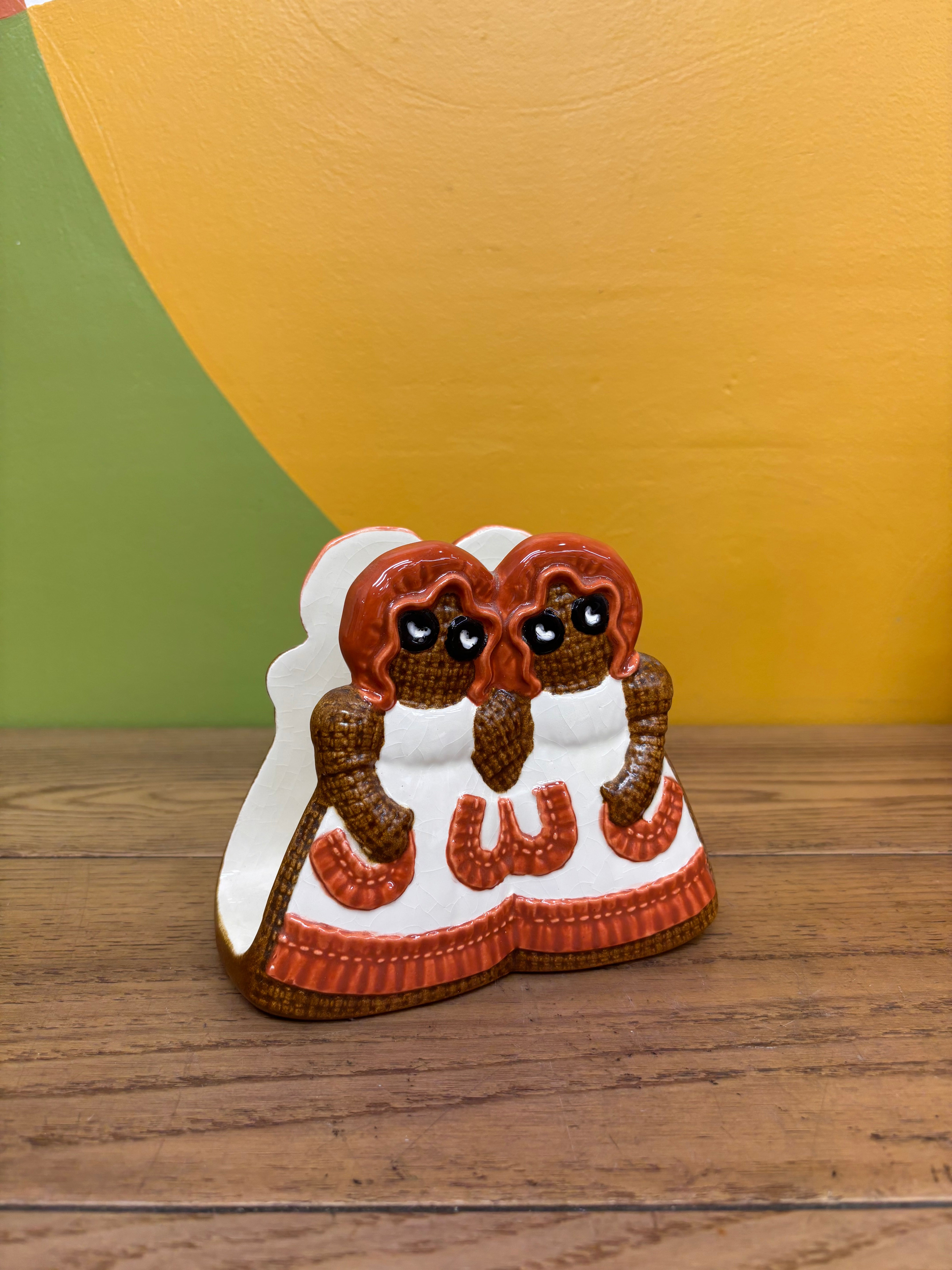 Ceramic Burlap Doll Kitchen Set