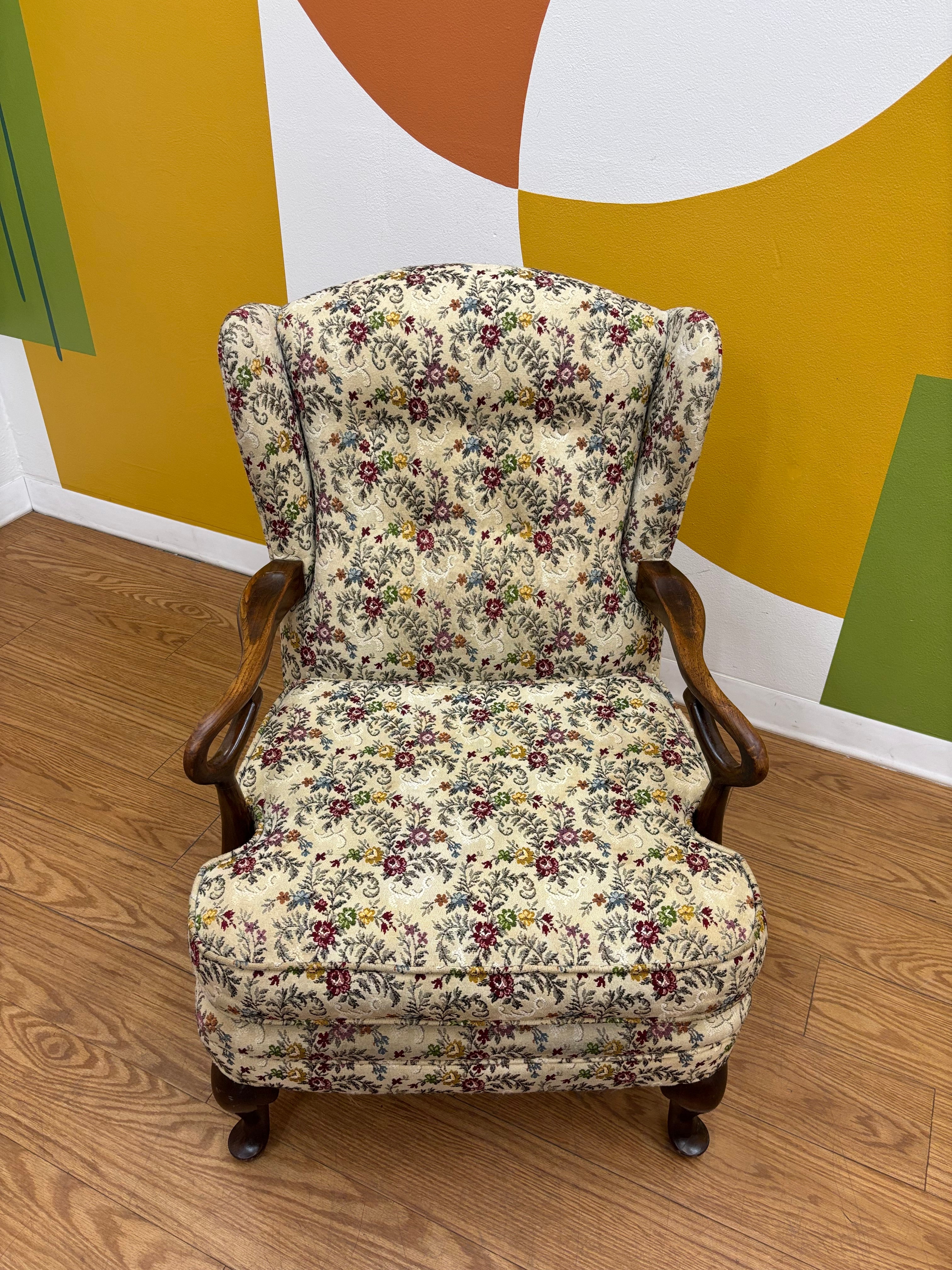 Floral Armchair