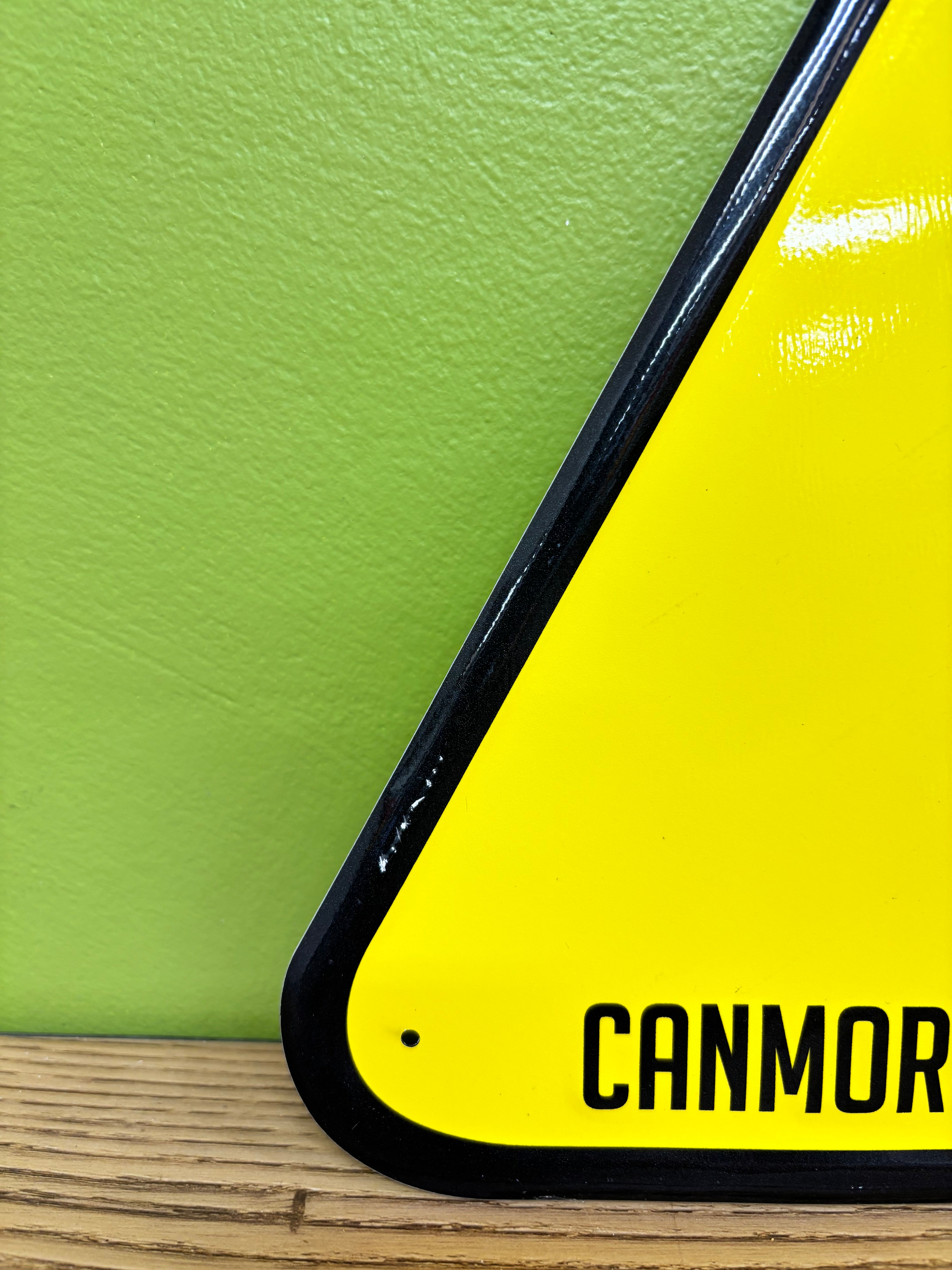 Canmore Bear Print Tin Sign
