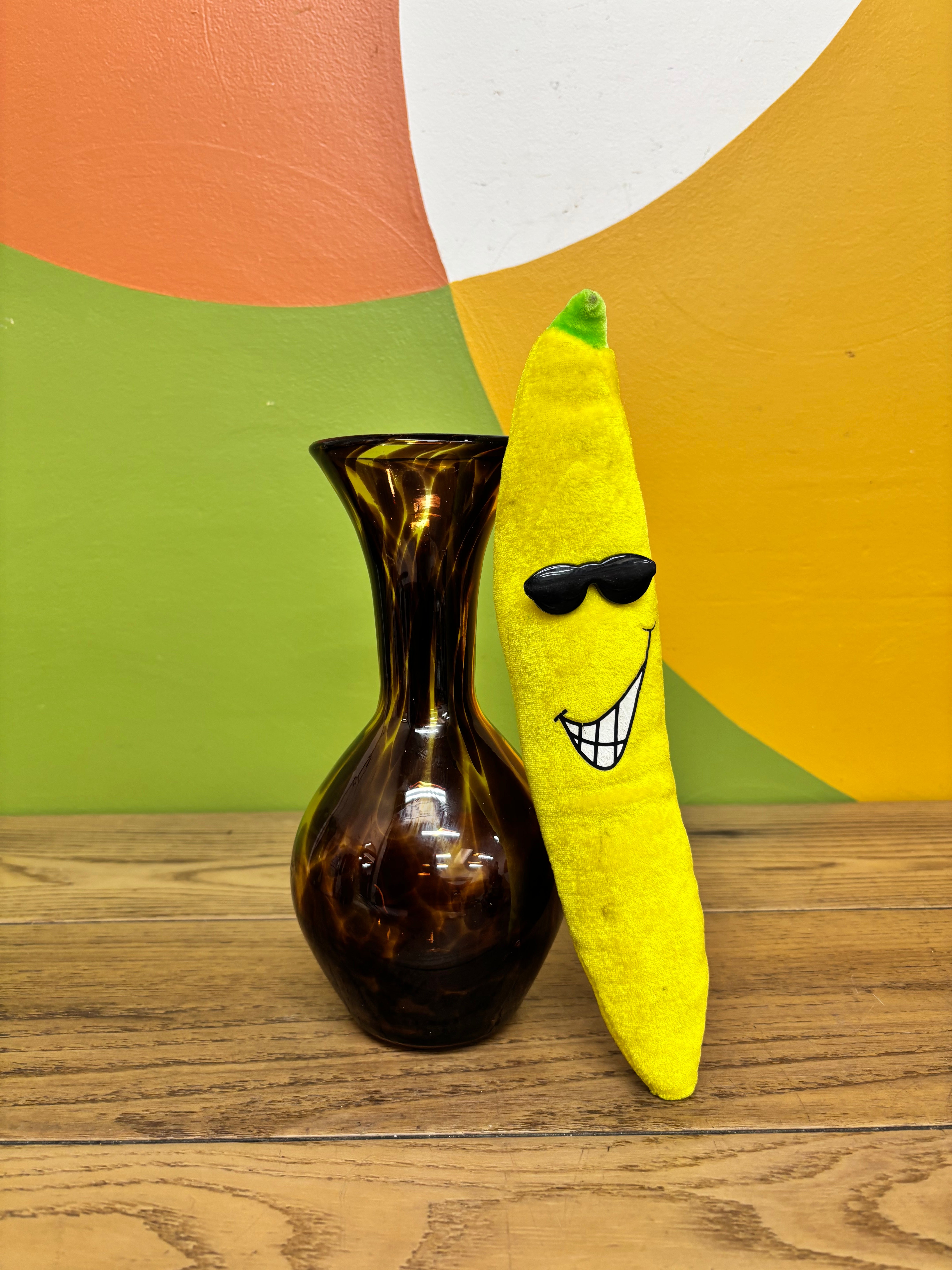 Brown Glass Vase