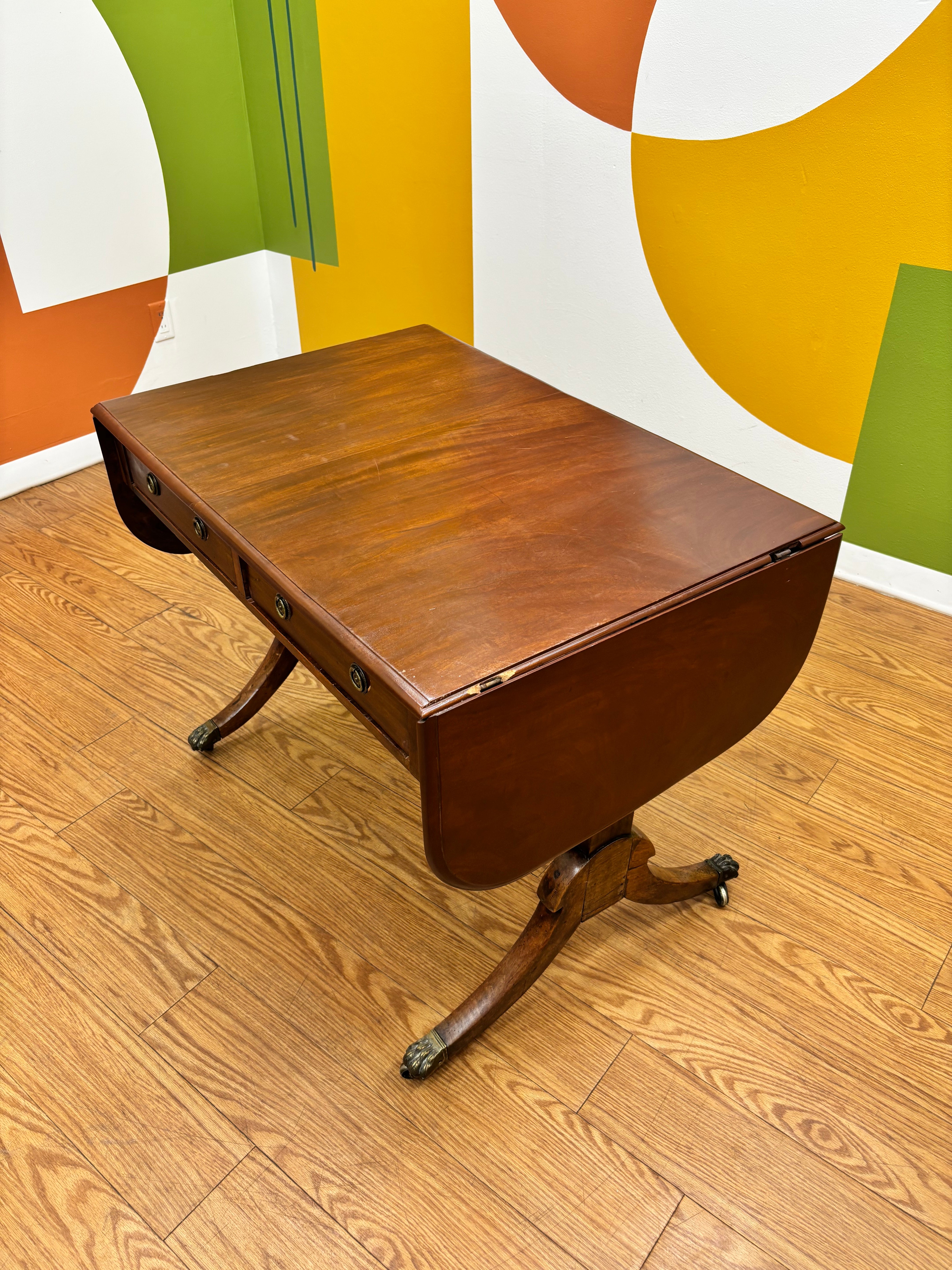 Drop-Leaf Sofa Table