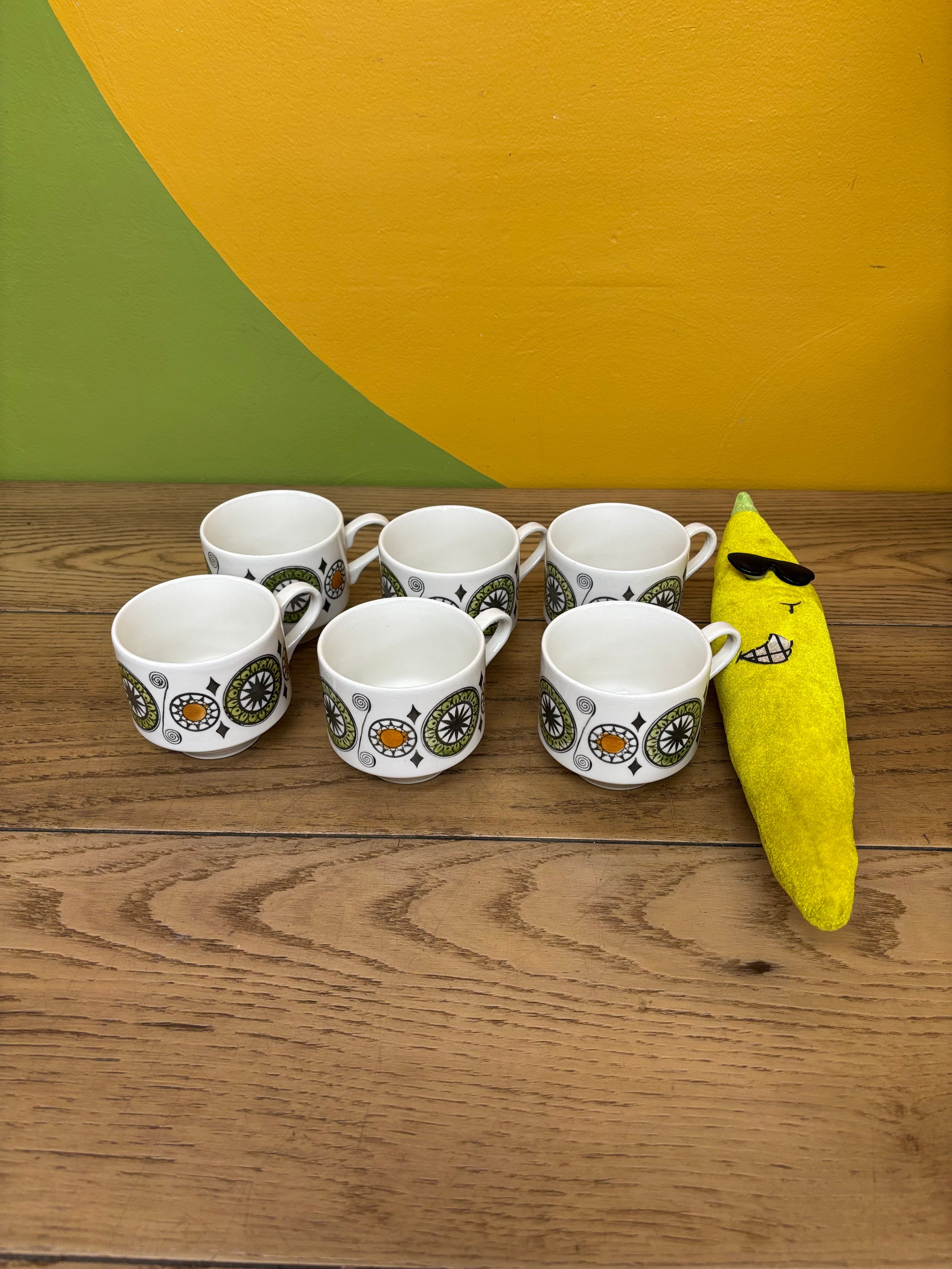 Kathie Winkle Renaissance Mugs - Set of 6