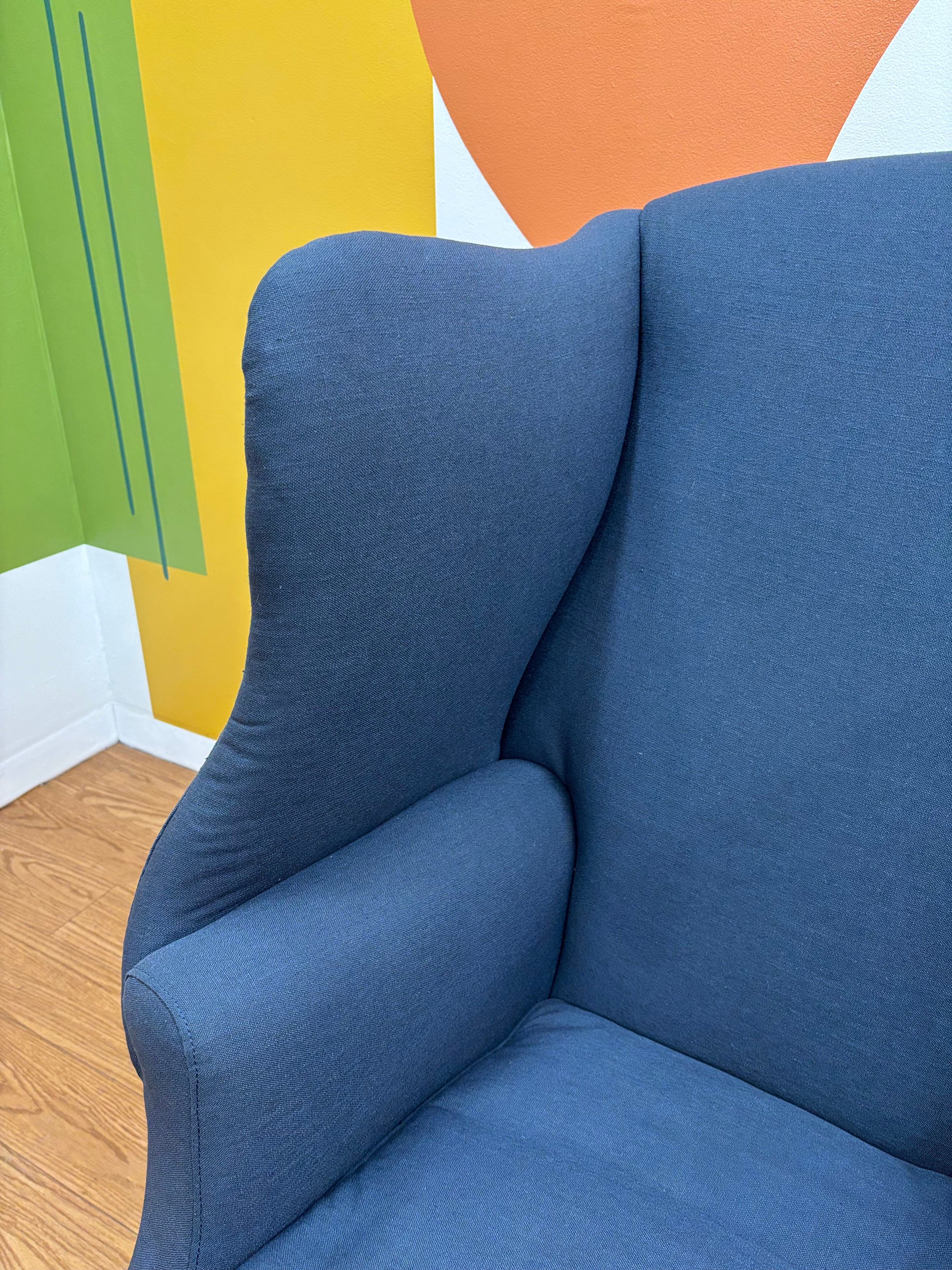 Navy Armchair