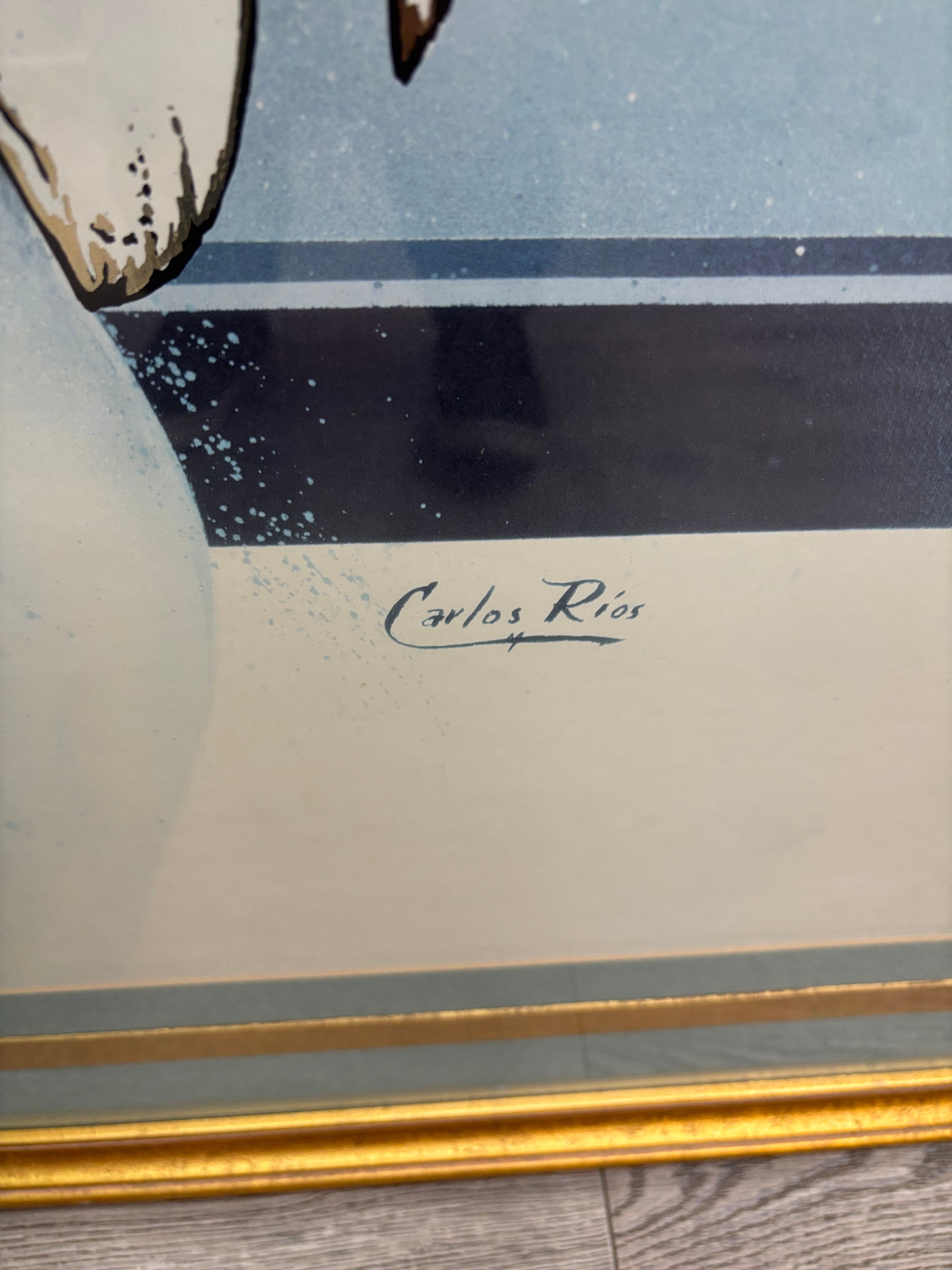 Large Flowers Print by Carlos Rios