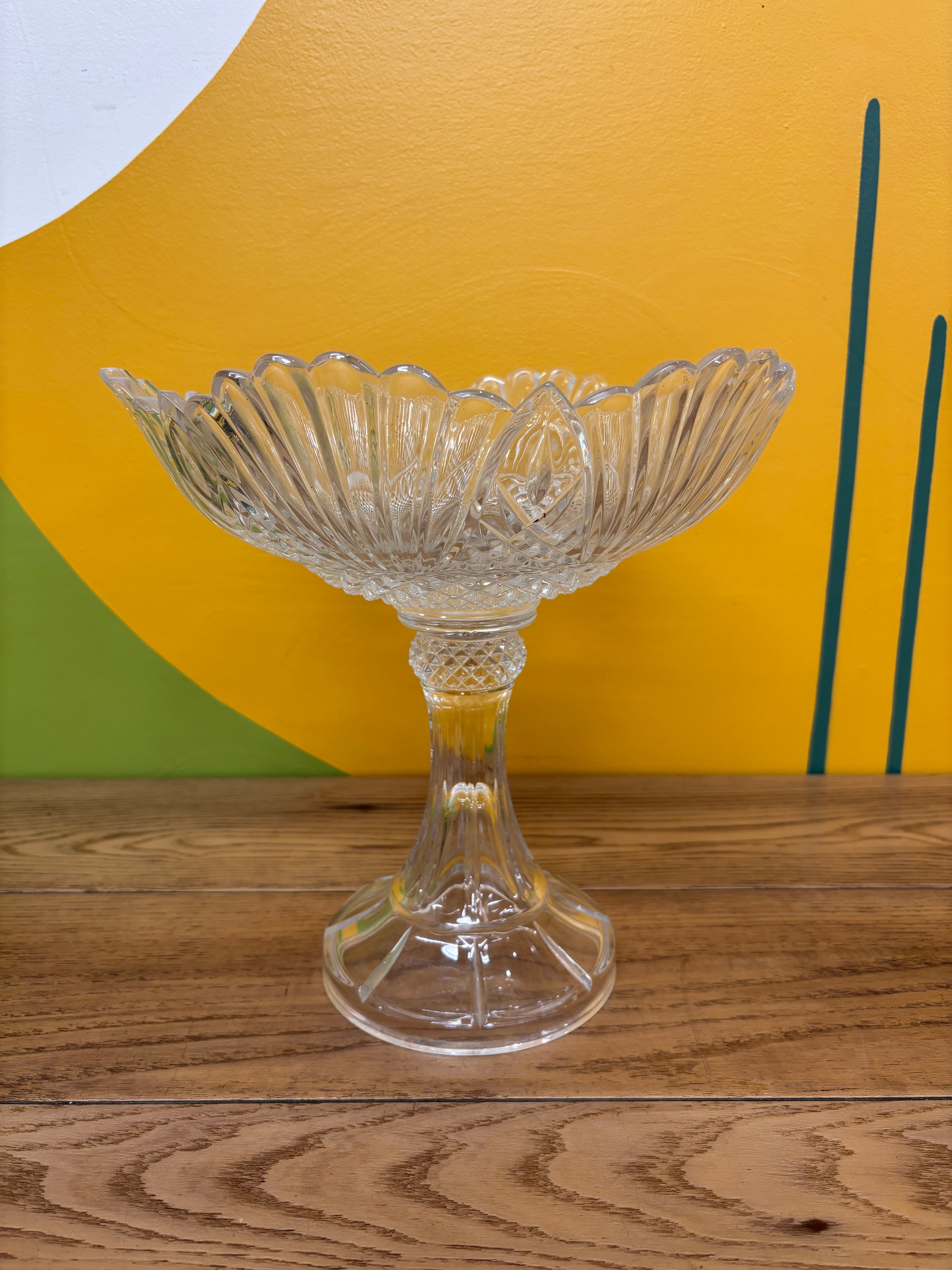 Crystal Pedestal Bowl
