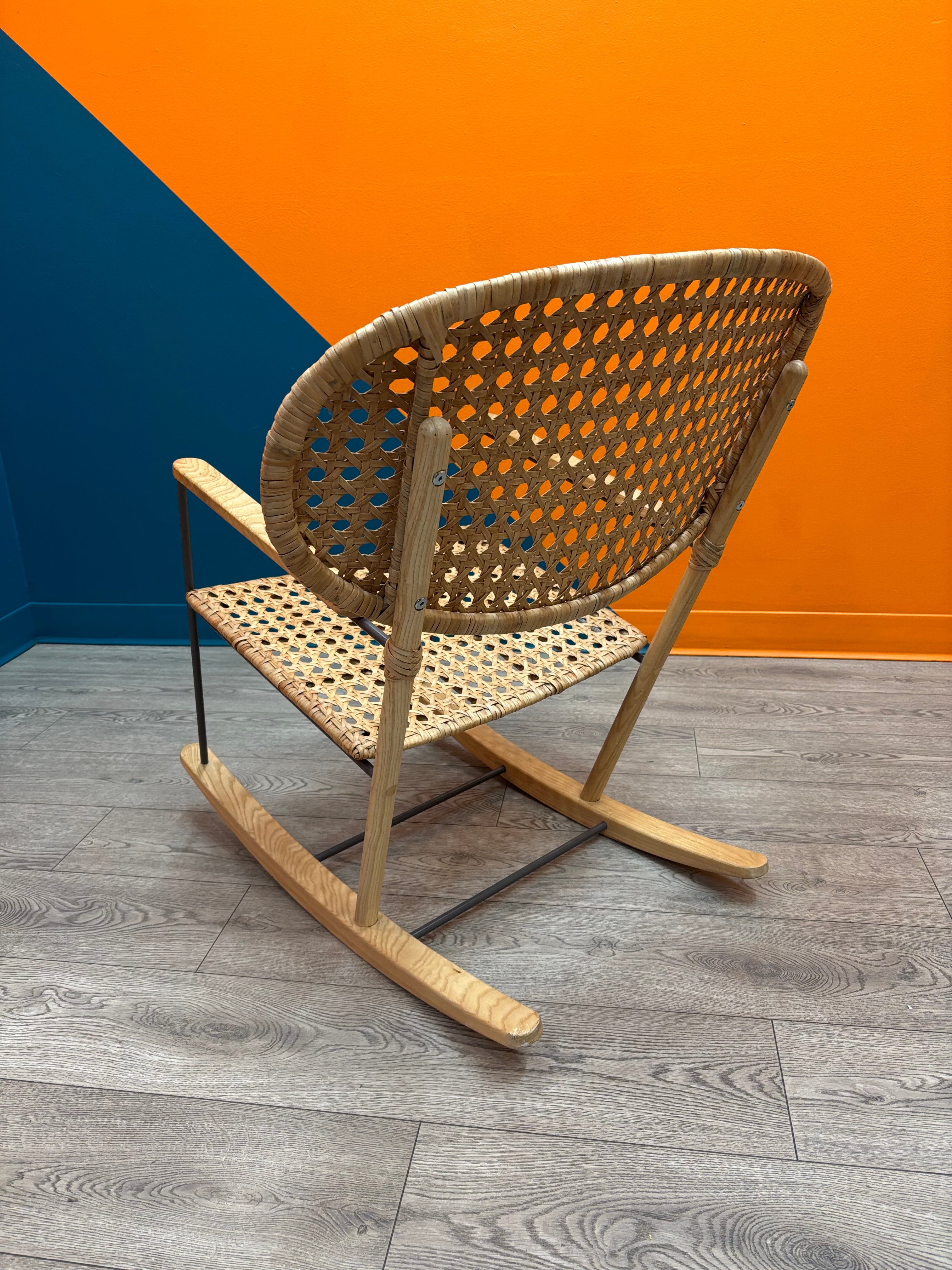 Cane Webbing Rocking Chair