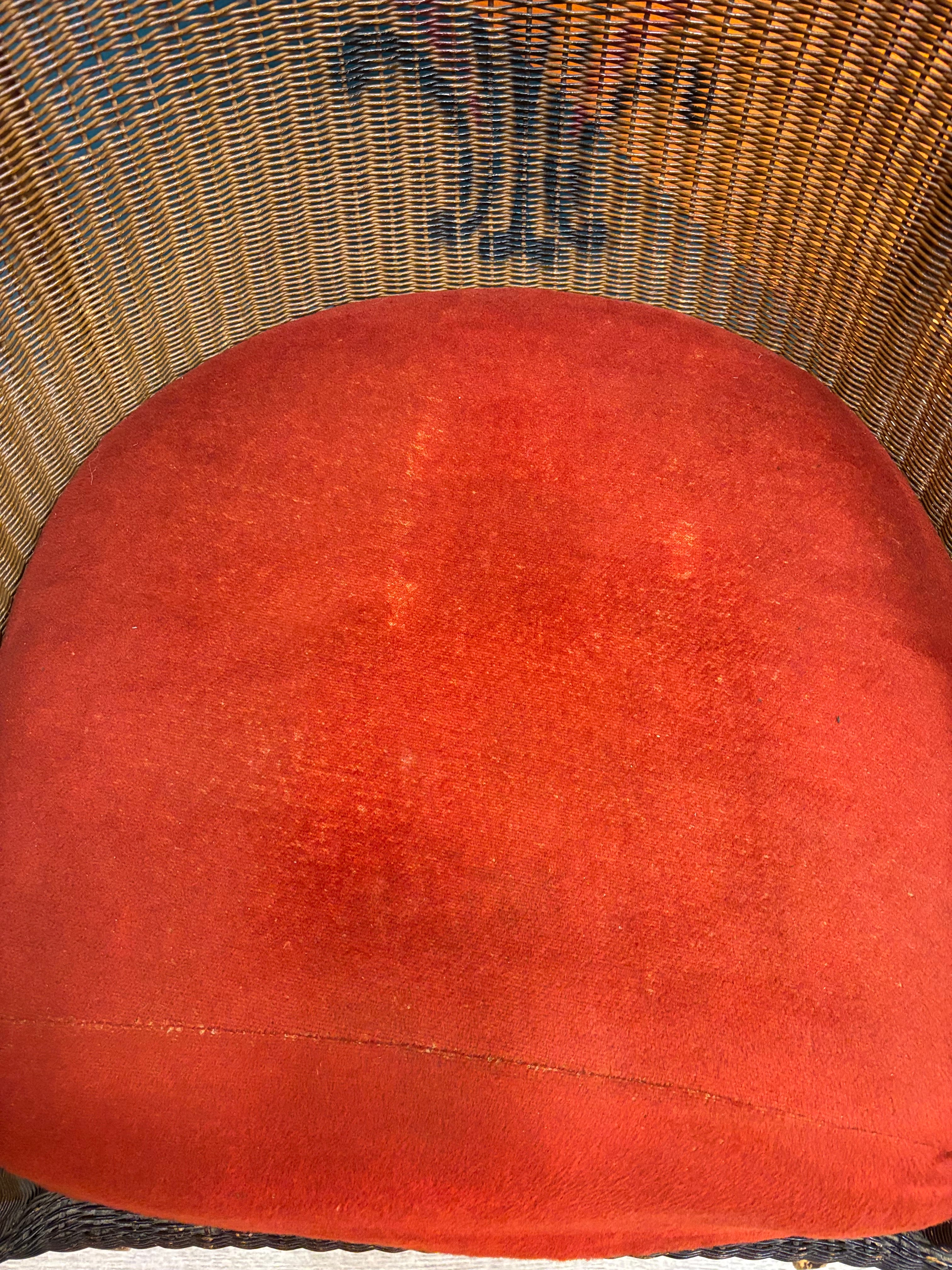 Wicker Rocking Chair with Cushion
