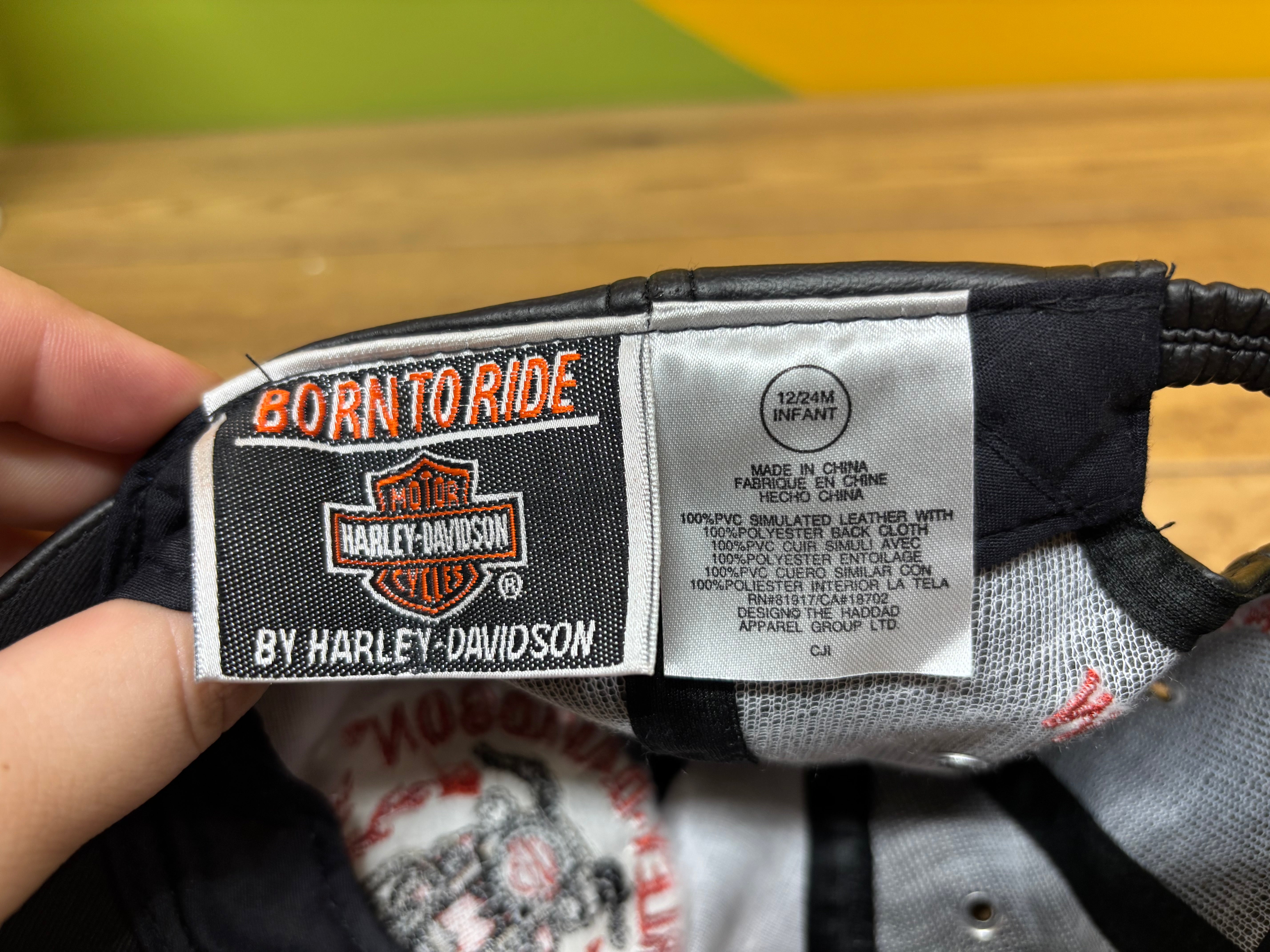 Harley Davidson Pleather Baseball Cap