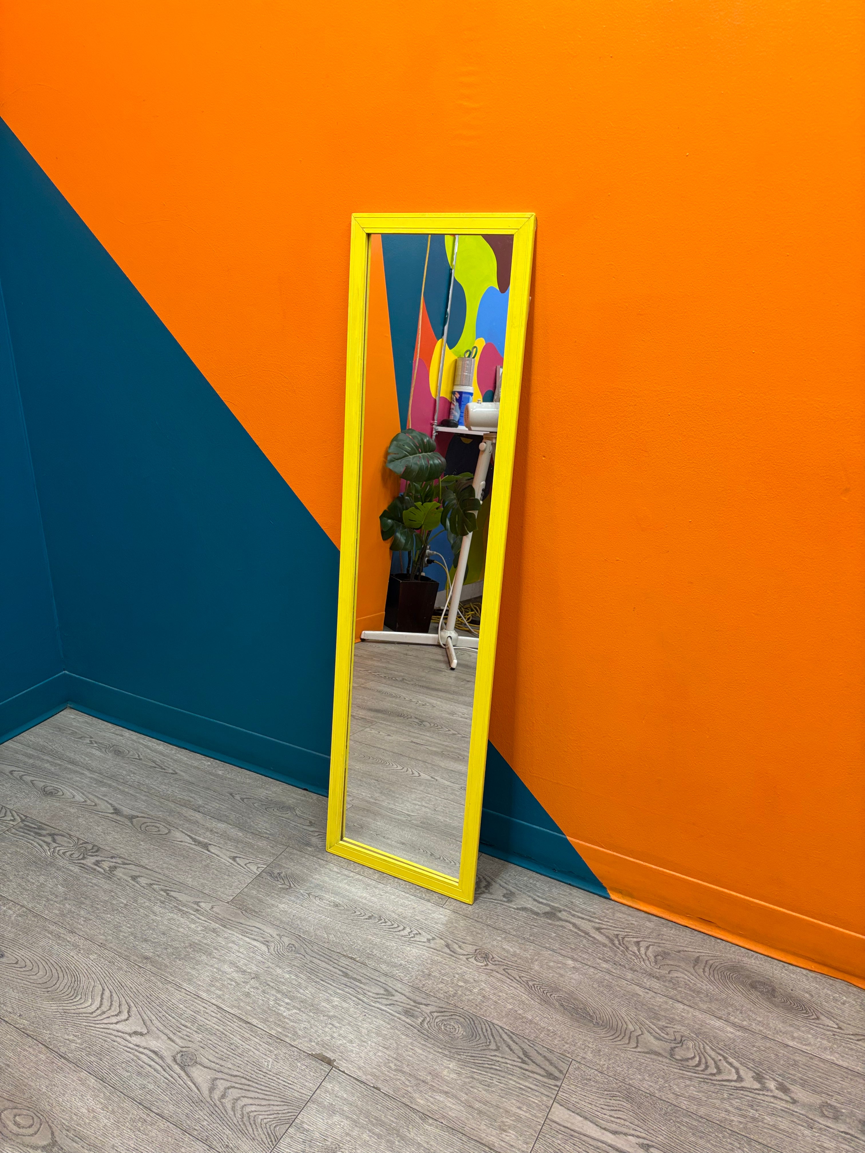 Yellow Framed Mirror