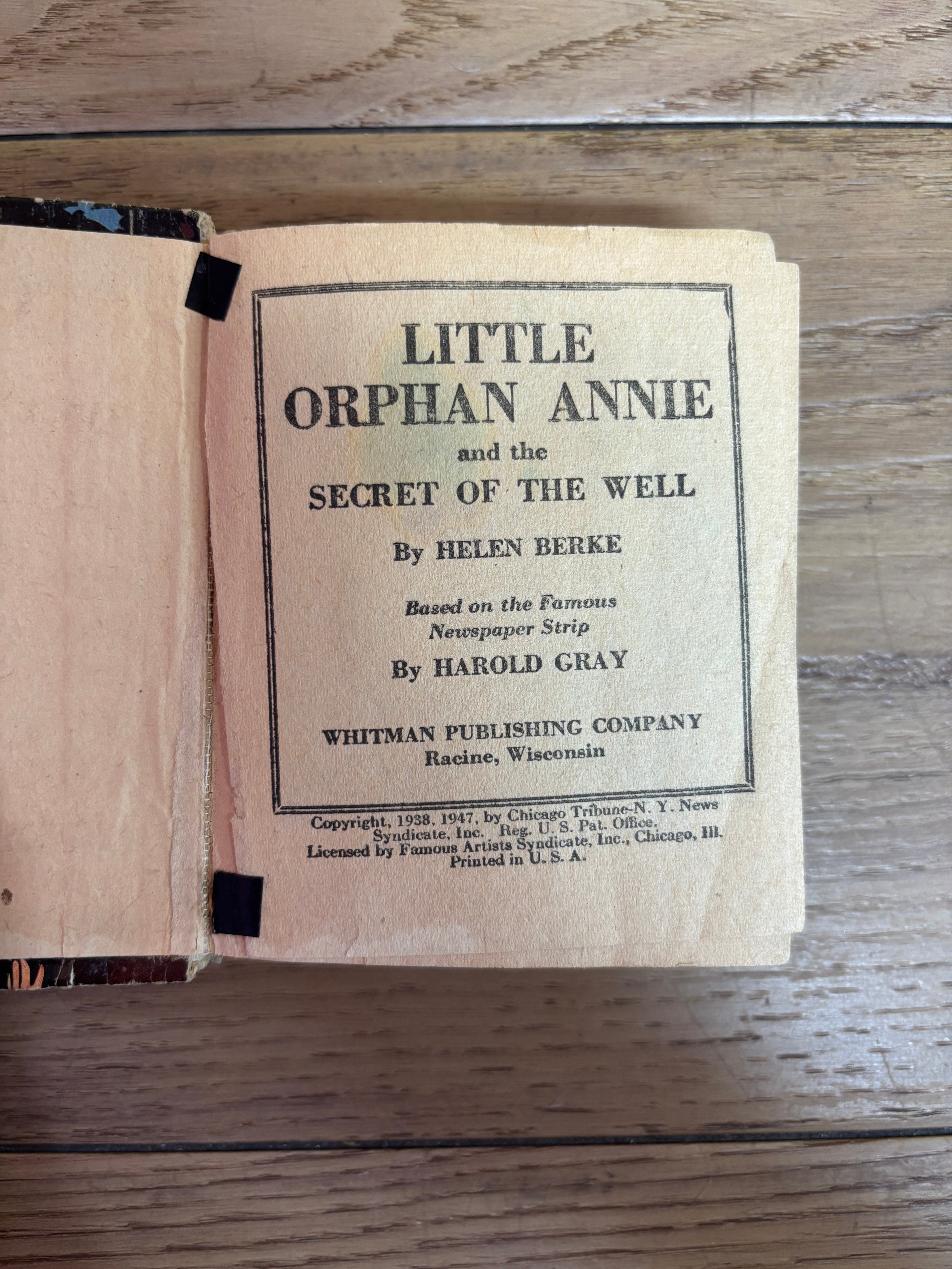 1940's Mickey Mouse and Little Orphan Annie Books