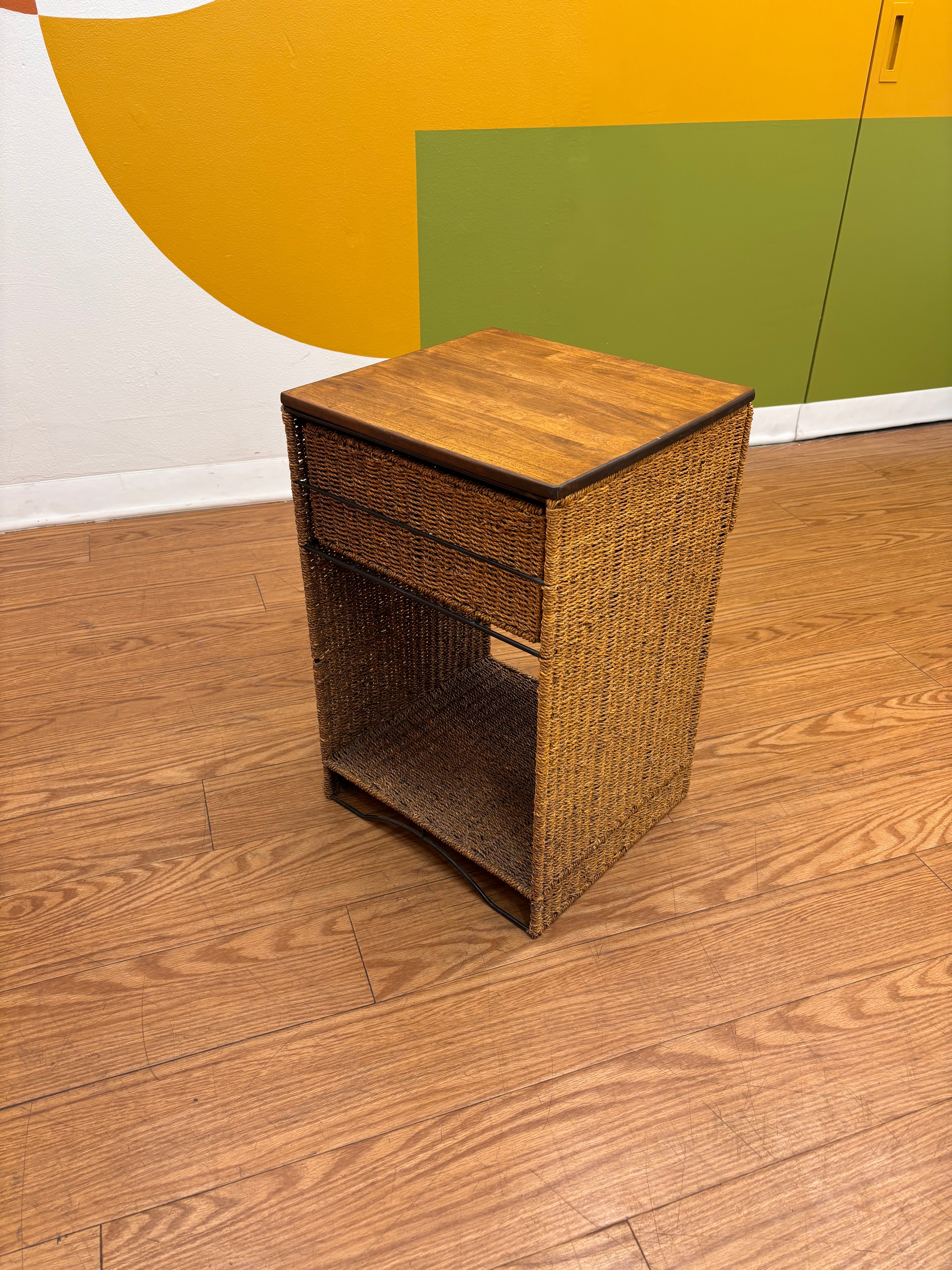 Wicker Nightstand