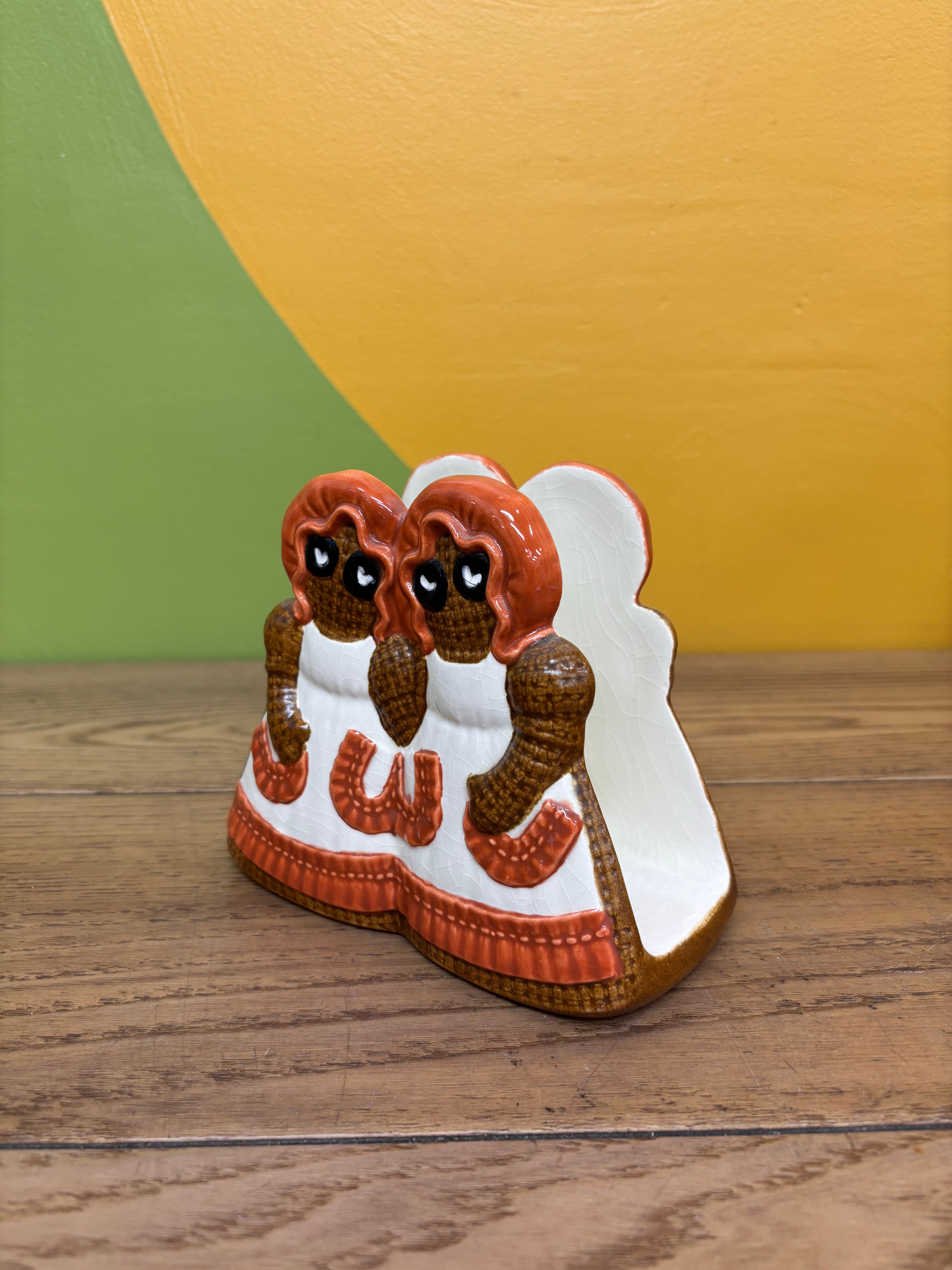 Ceramic Burlap Doll Kitchen Set