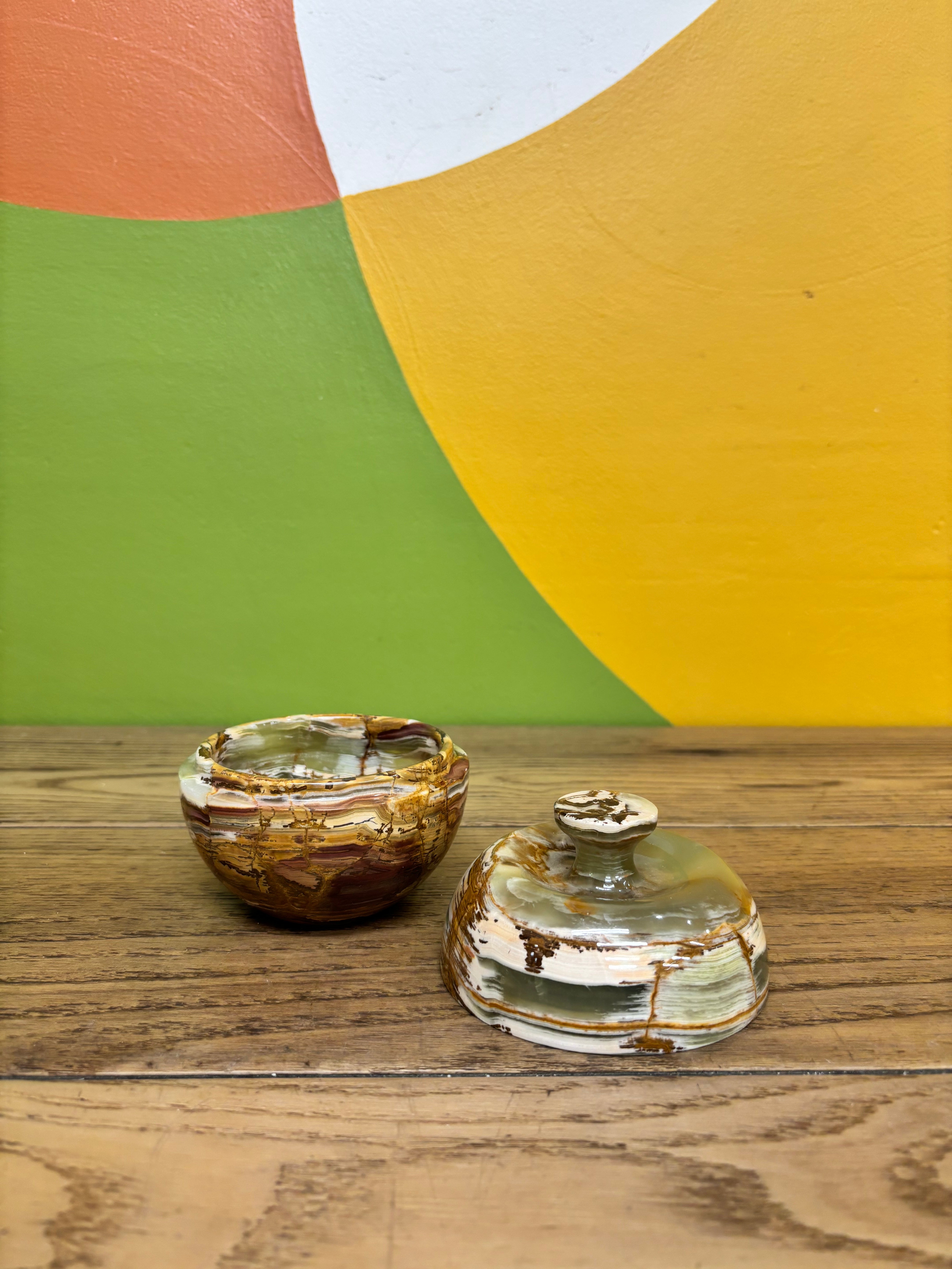 Onyx Lidded Jar