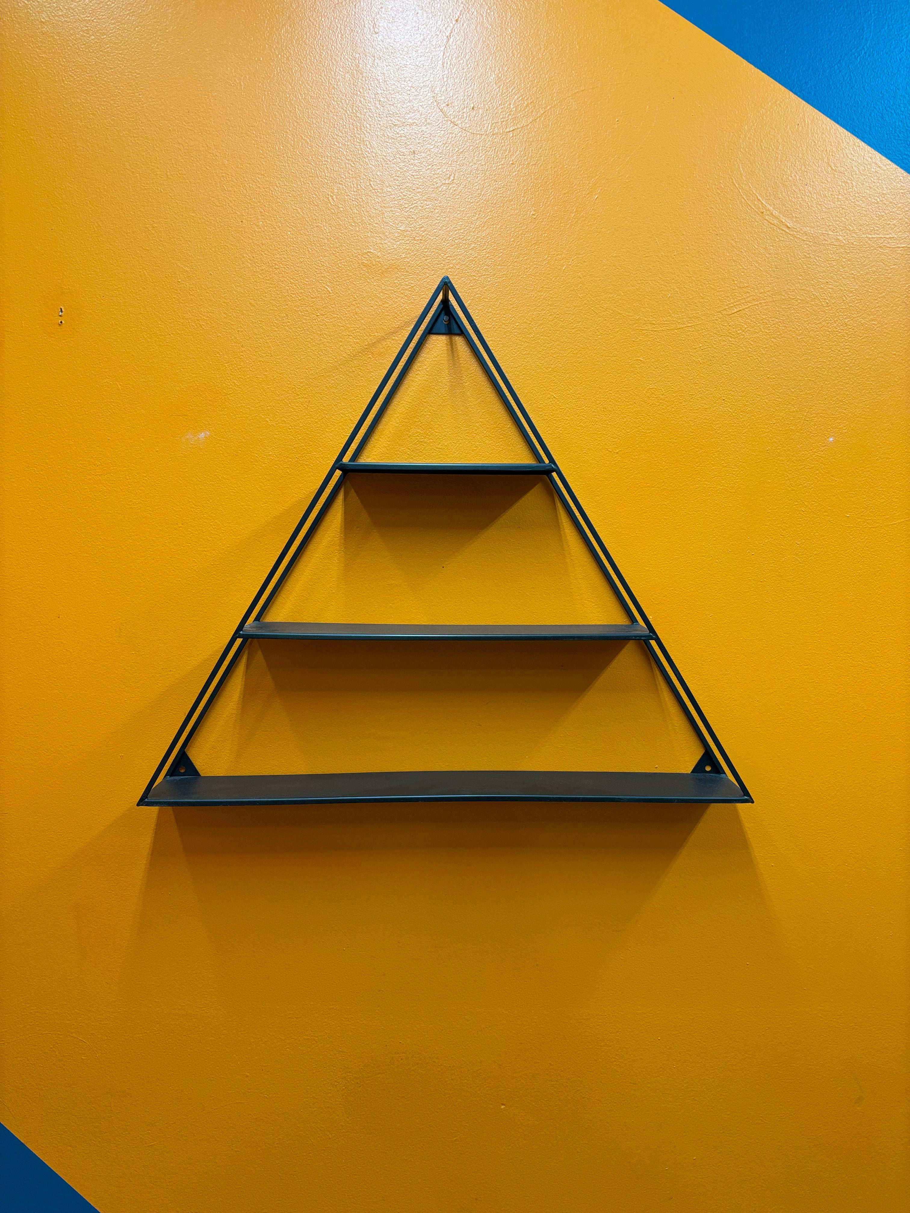 Wall Hanging Triangle Shelf (2 available)
