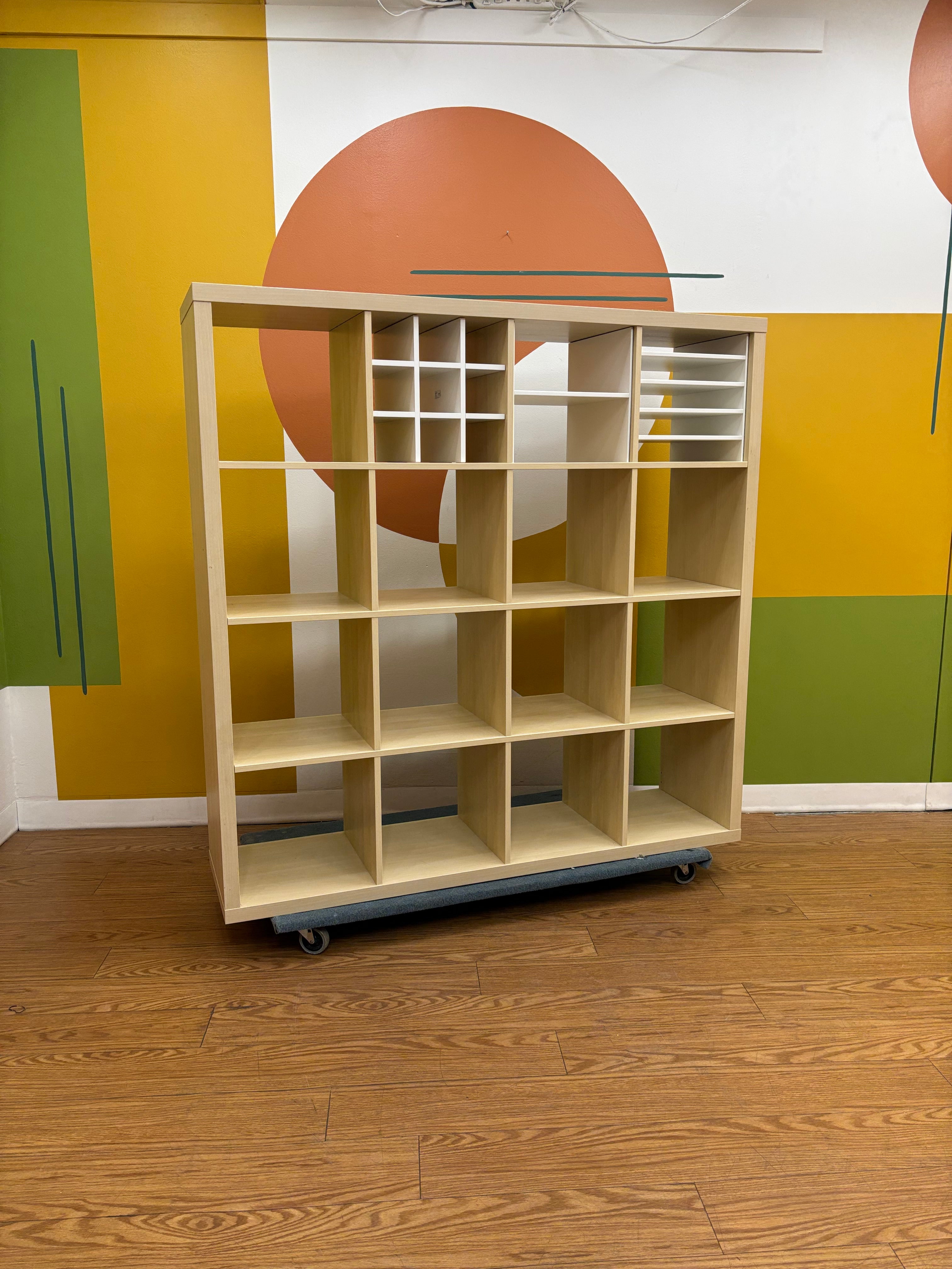 16 Cube Kallax Shelf with Inserts