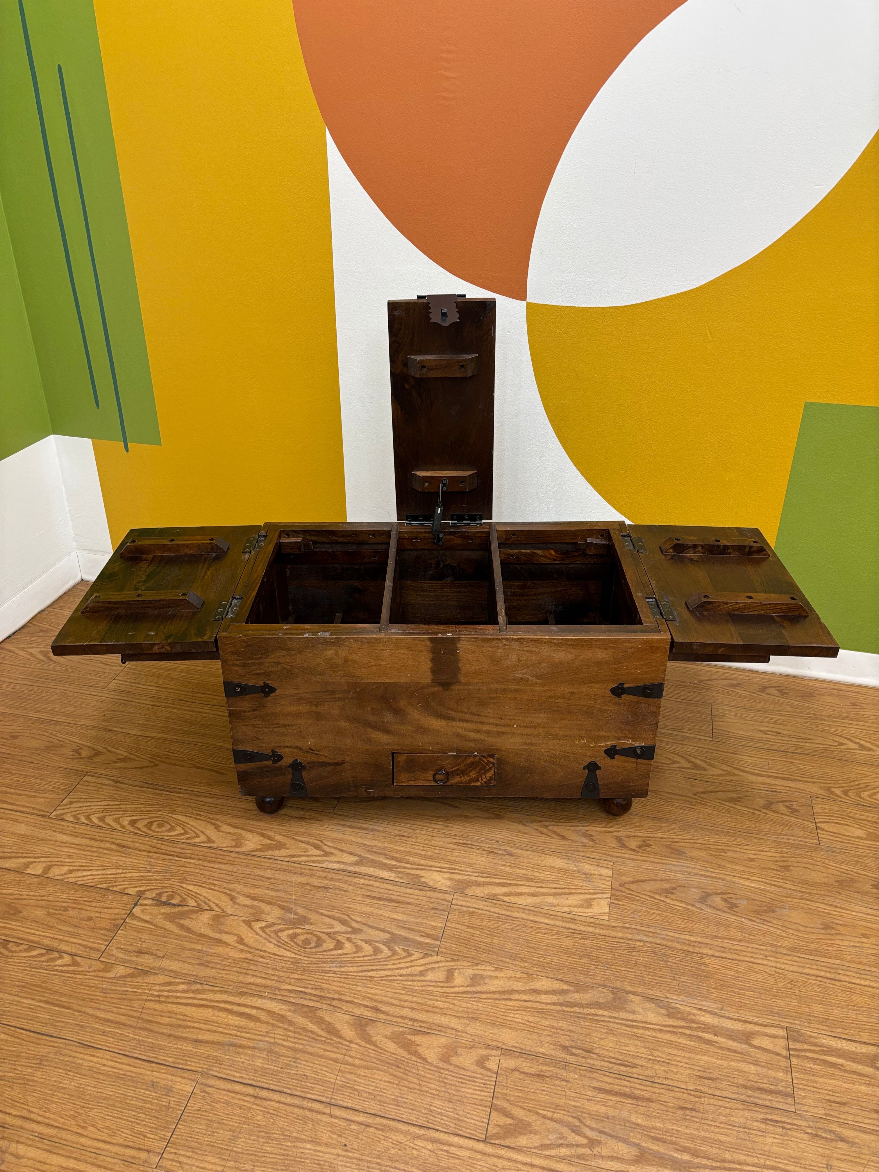 Wood Trunk Coffee Table