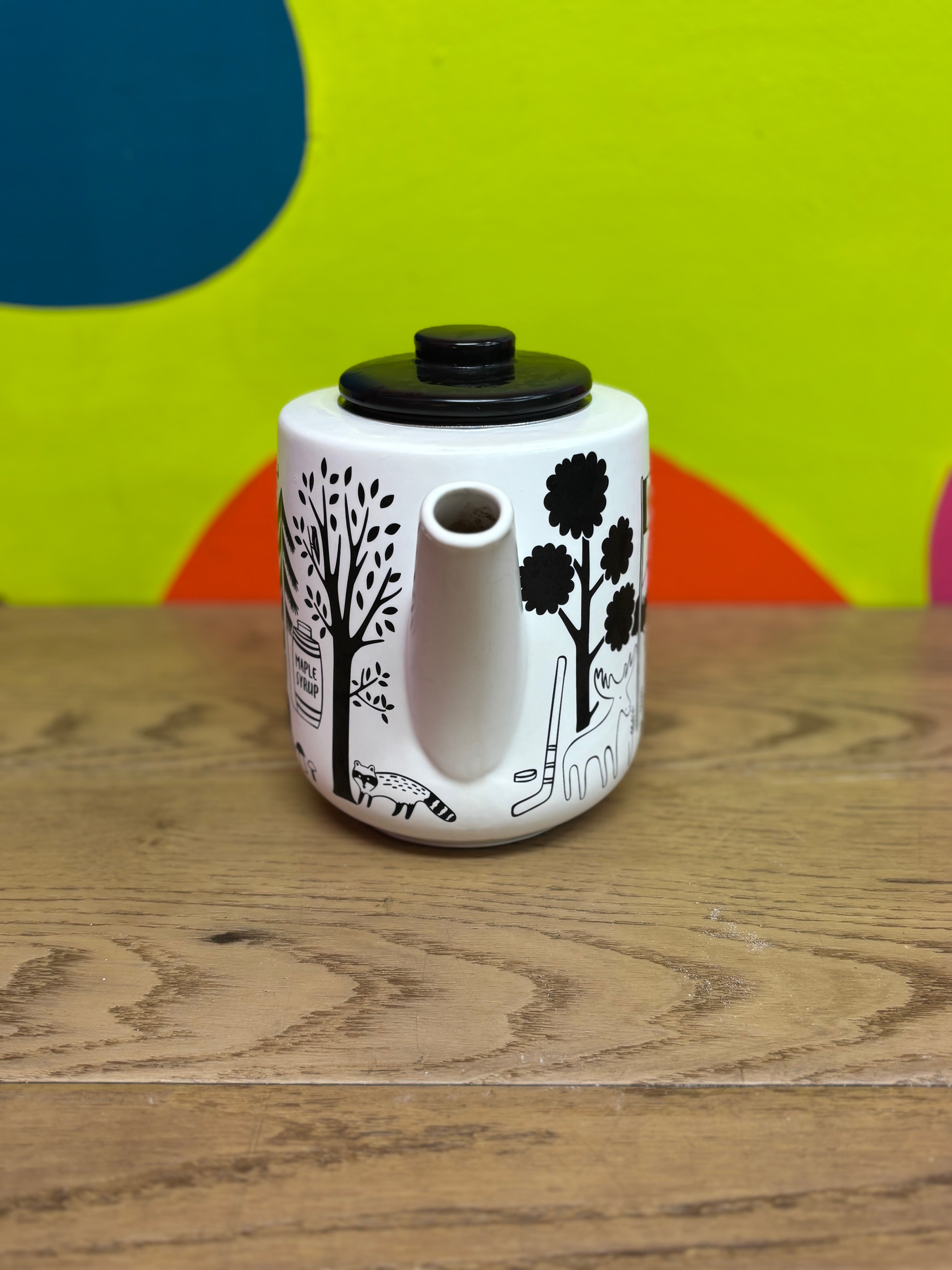 Canadian-Themed Teapot