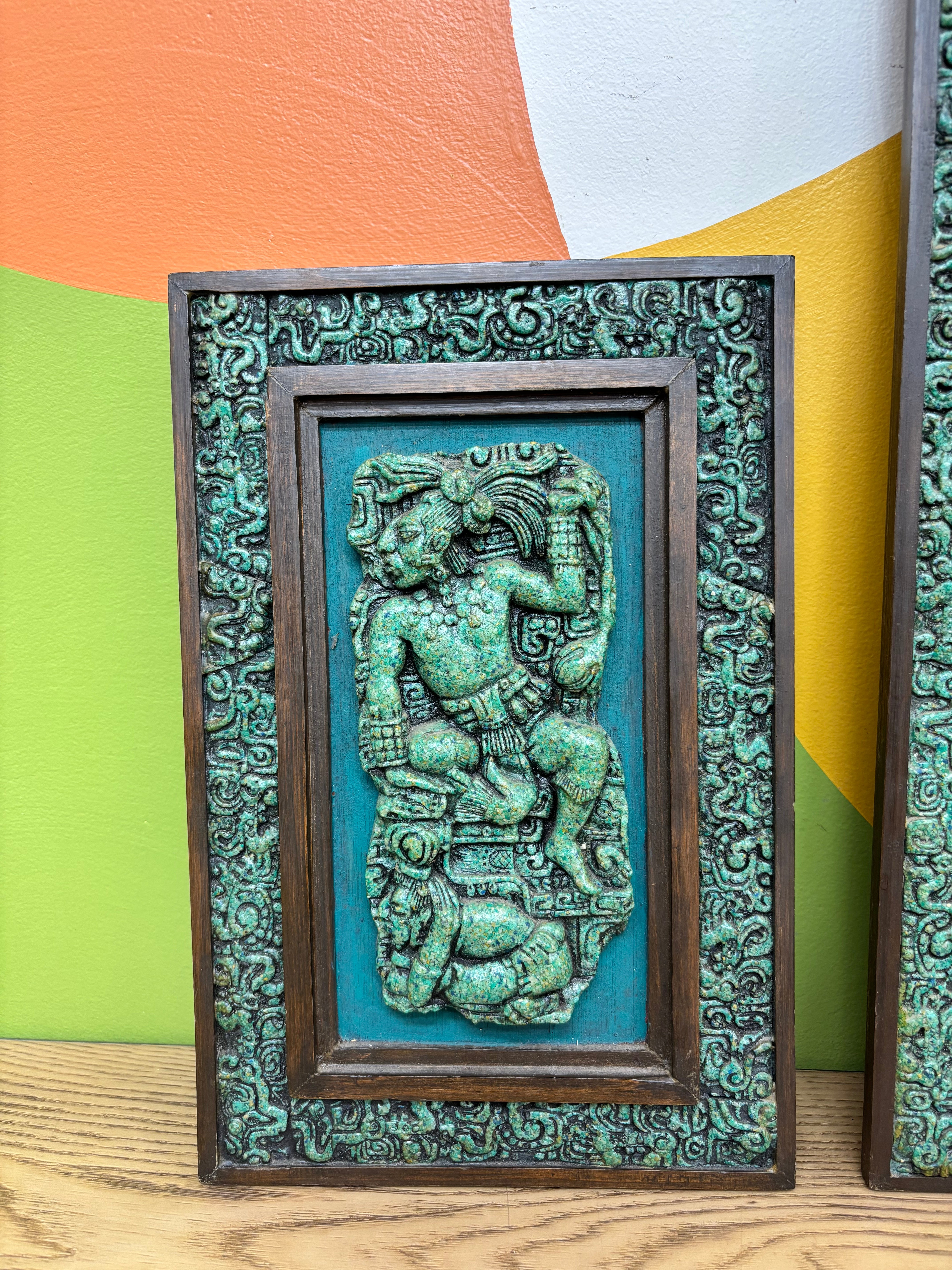 Set of 3 Mayan Style Art