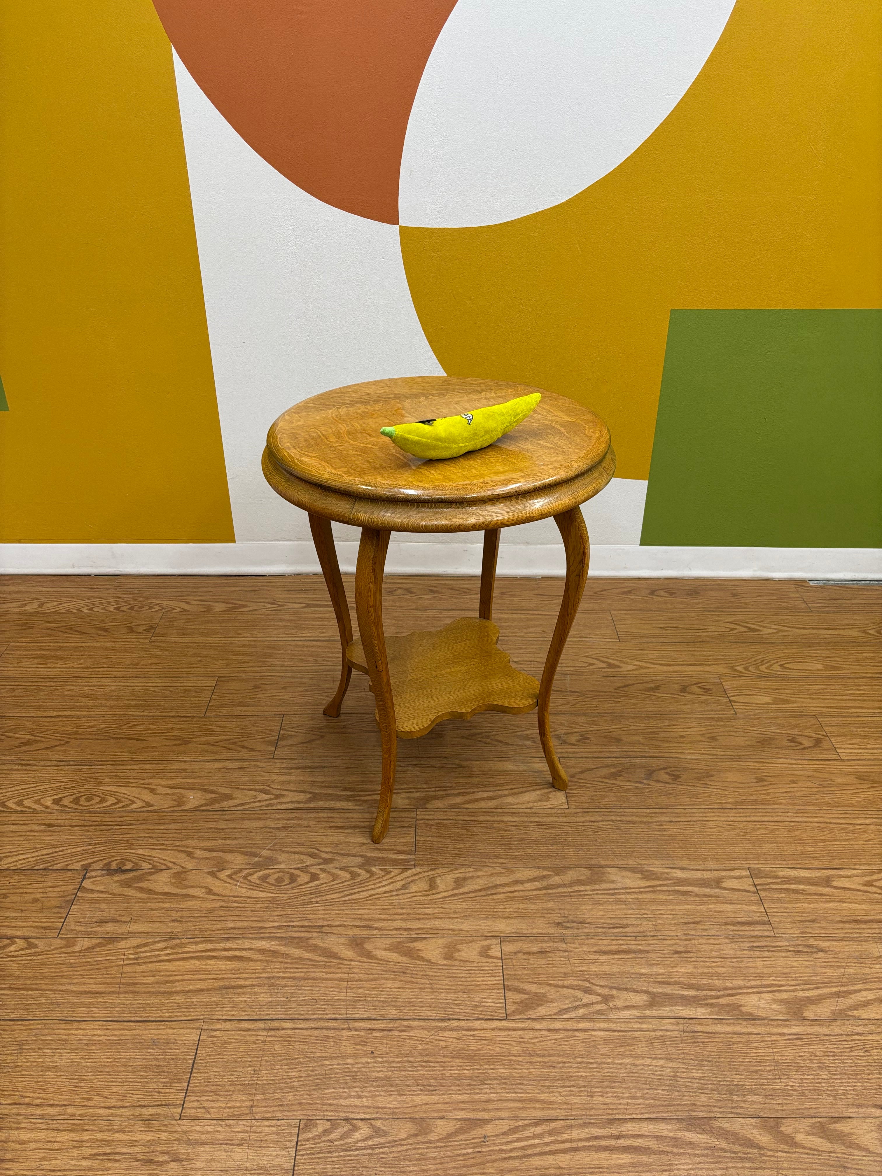 Round Wood Side Table