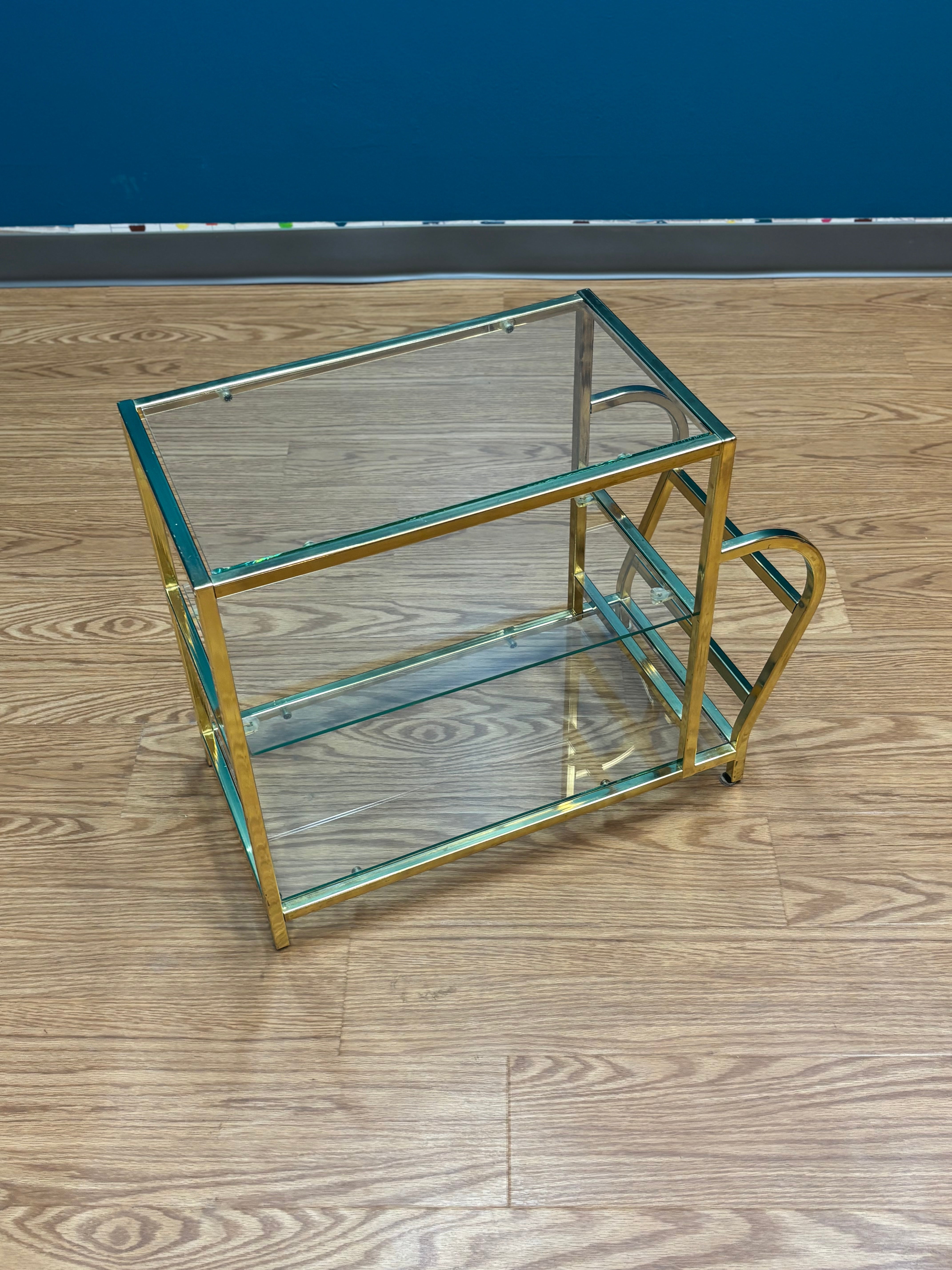 Glass and Brass Table