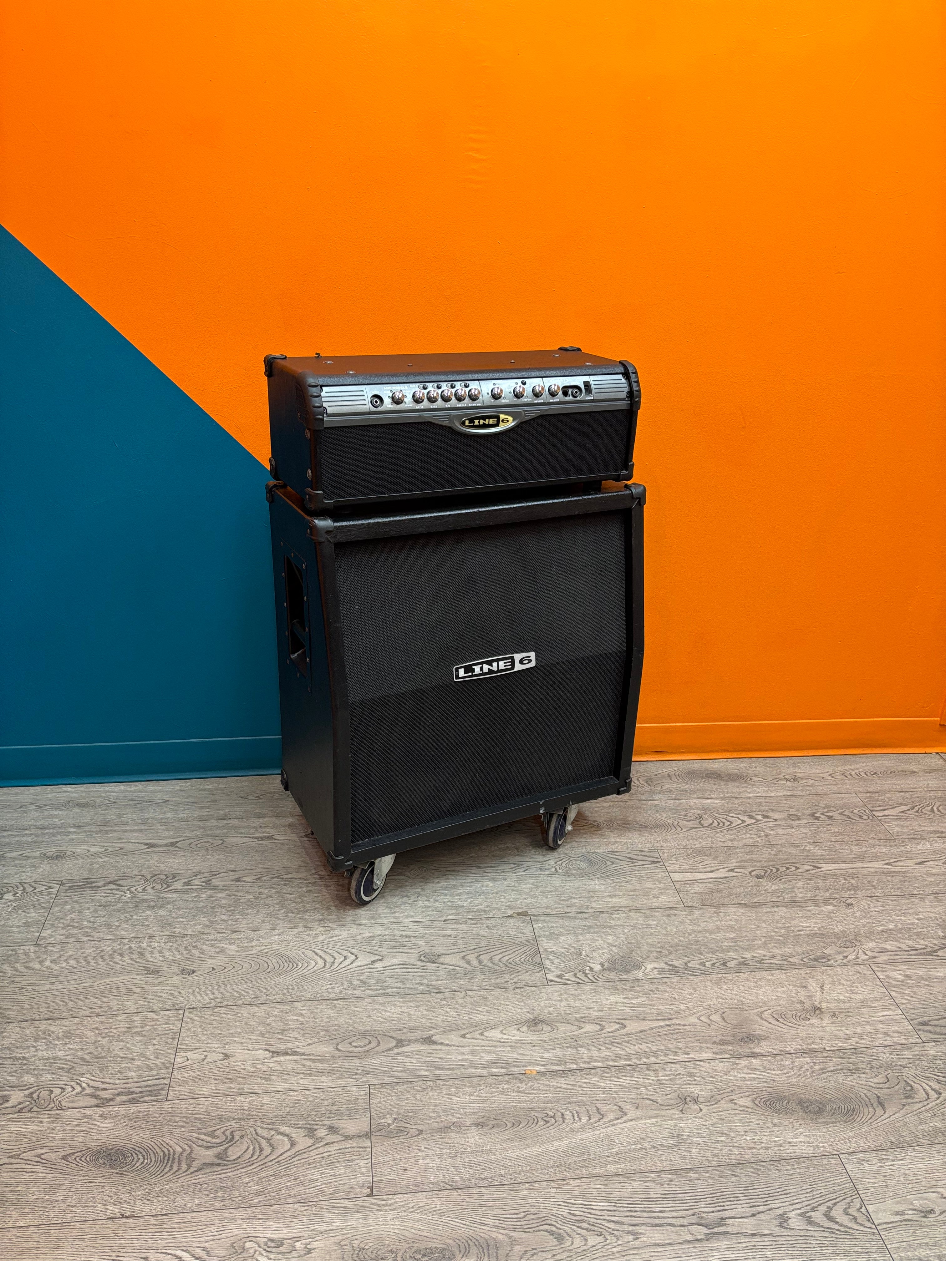 Line 6 Spider II Guitar Amplifier Head + Speaker Cabinet