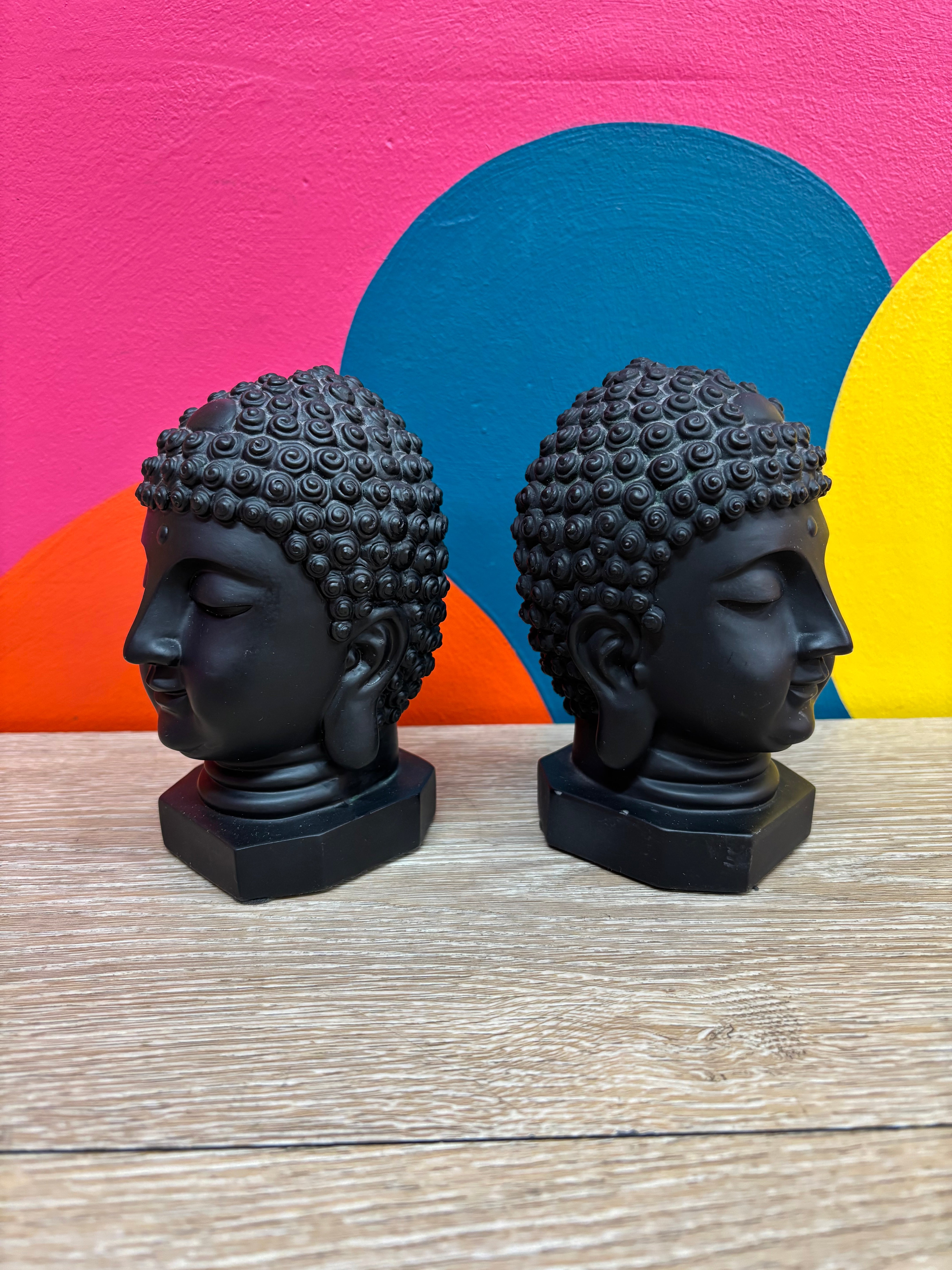 Buddha Head Bookends