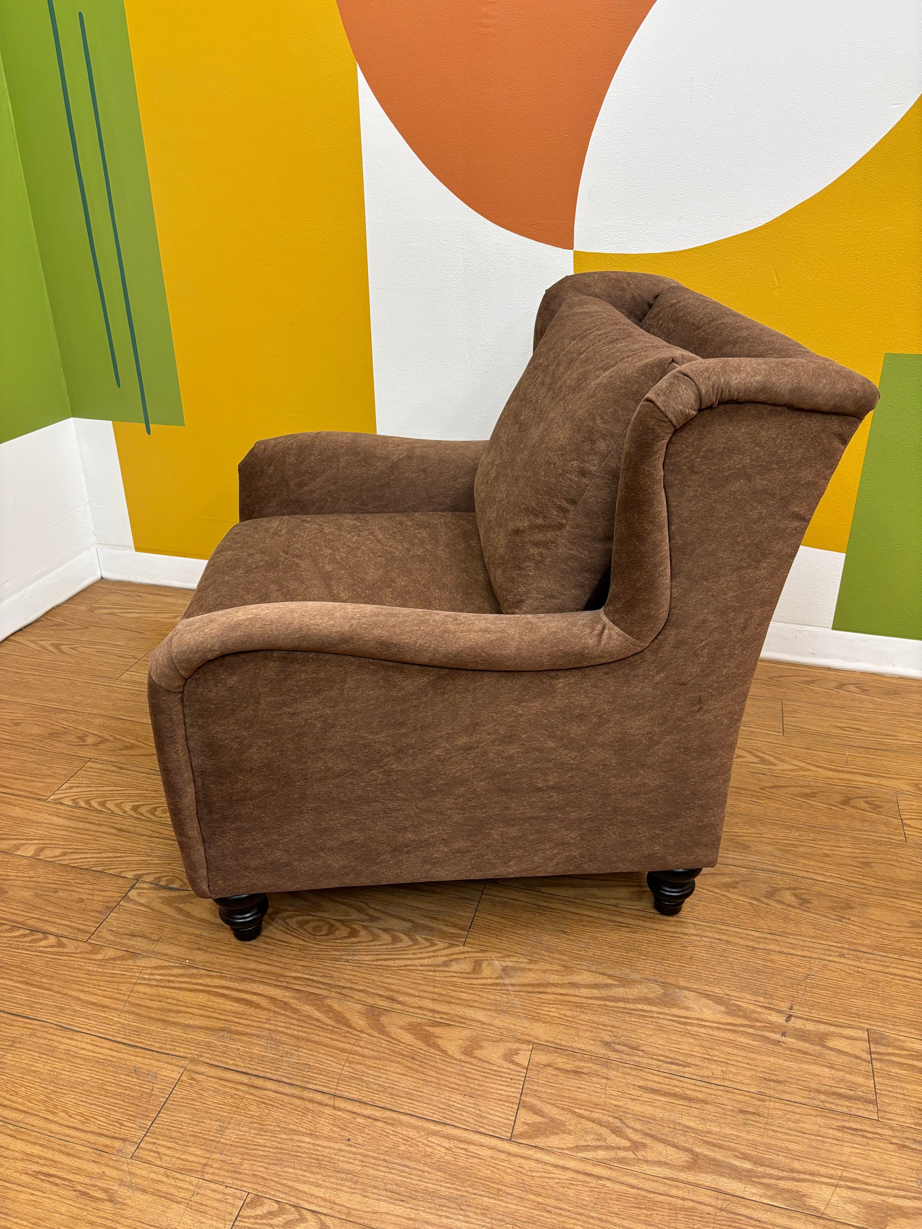 Brown Oversized Armchair