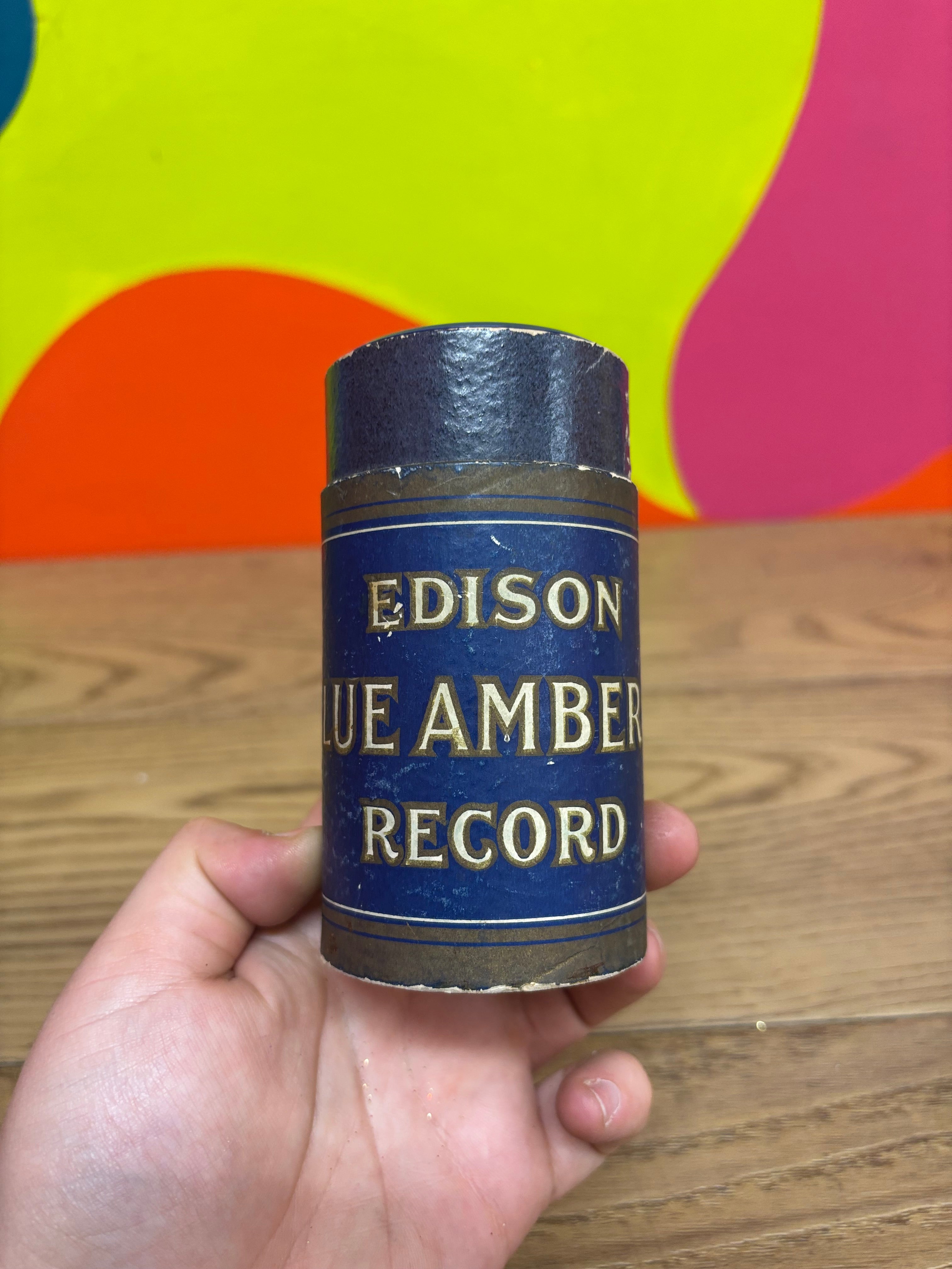 Edison Blue Amberol Cylinder Record