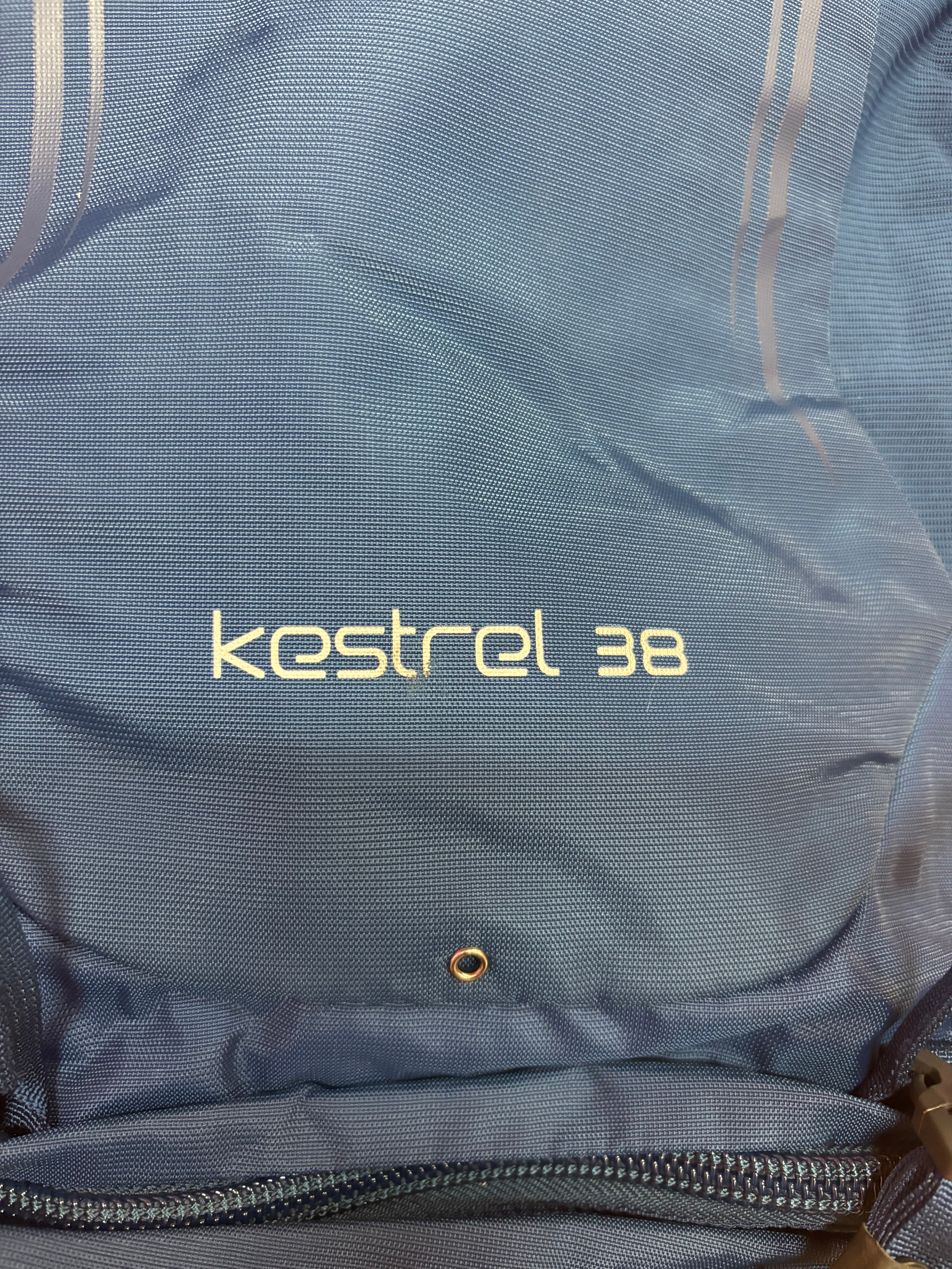 Osprey Blue Kestrel 38 Hiking Backpack