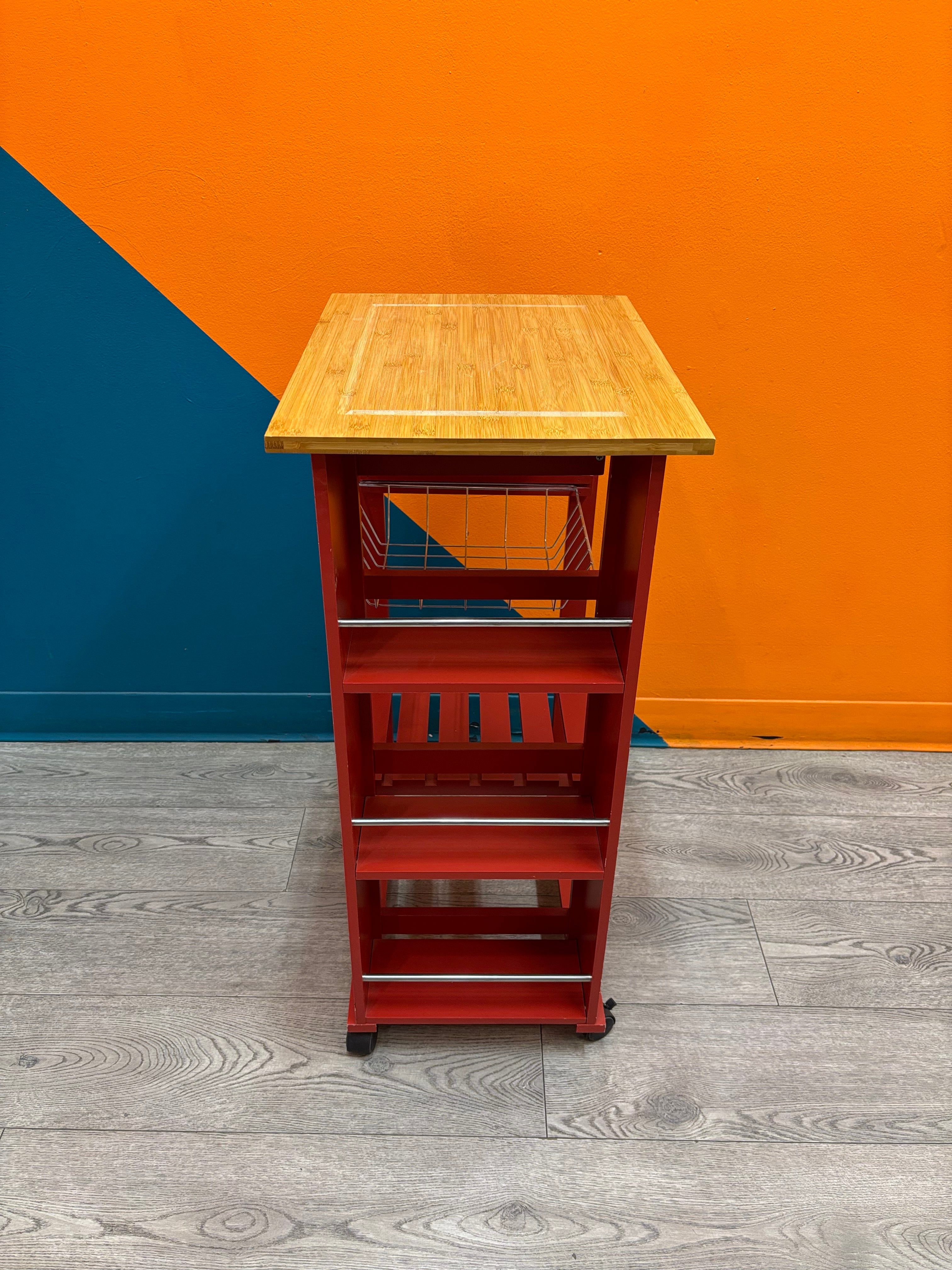 Small Wood Kitchen Cart