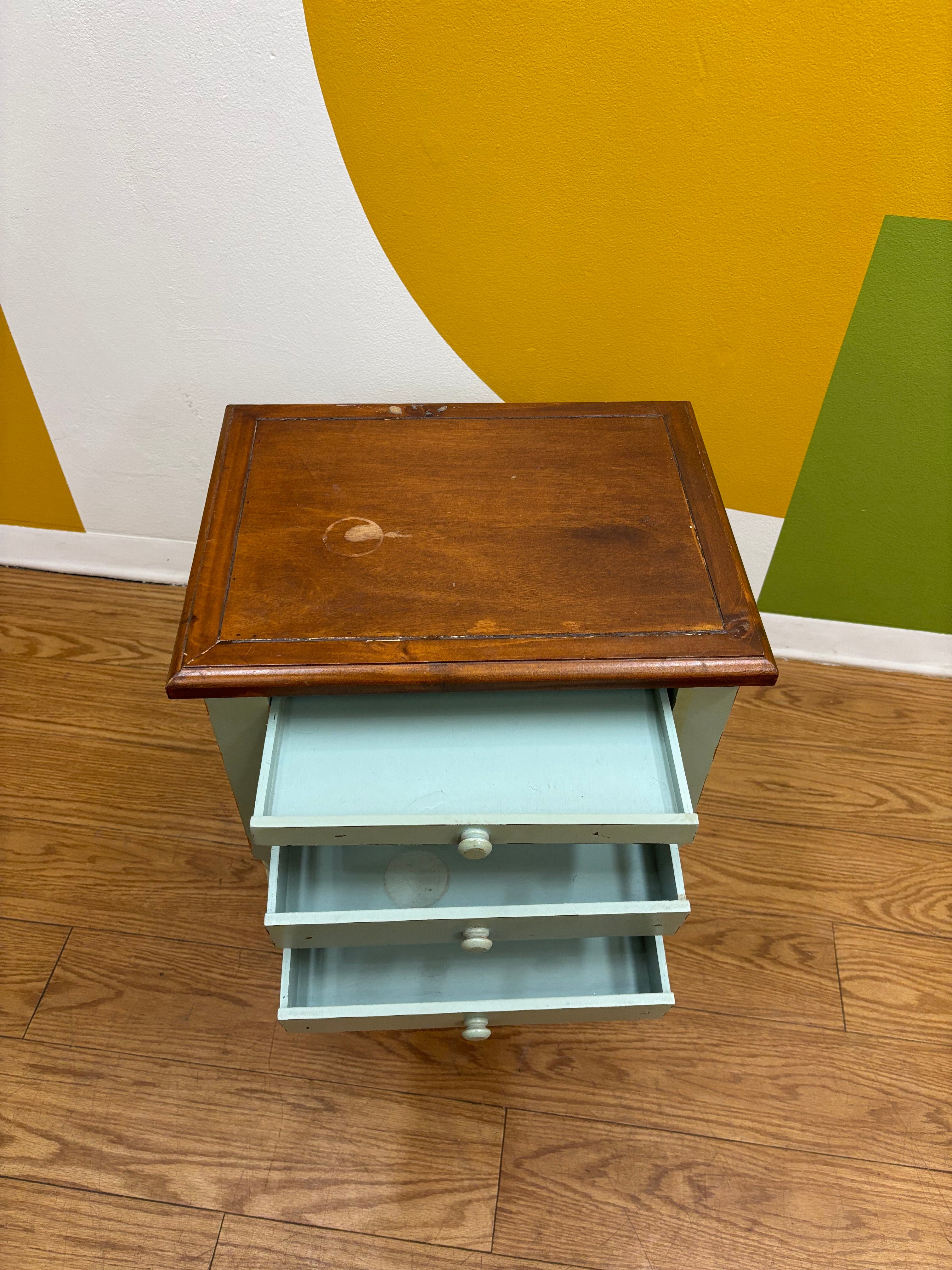 3 Drawer Side Table