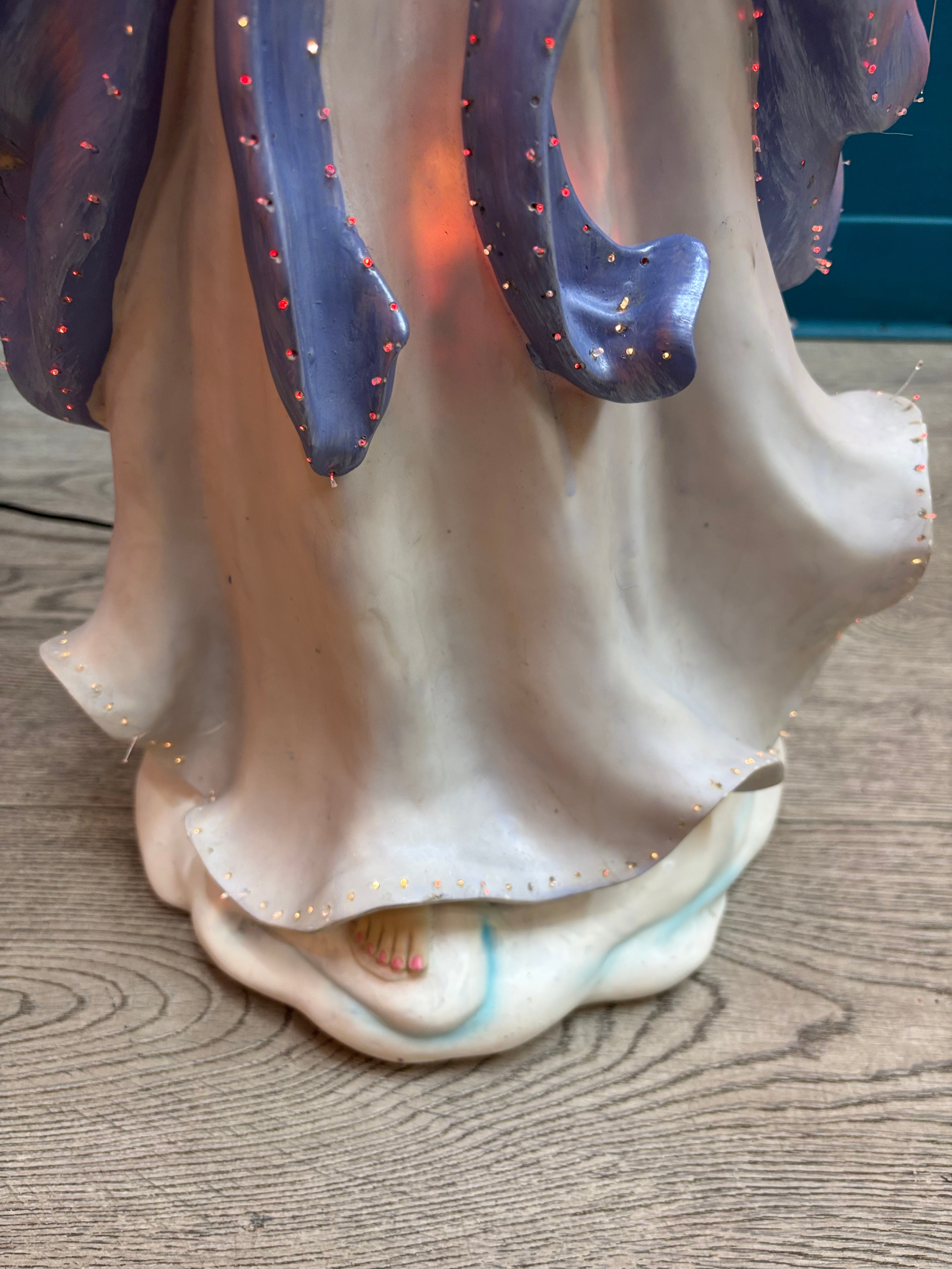 Fiber Optic Color Changing Angel Figurine