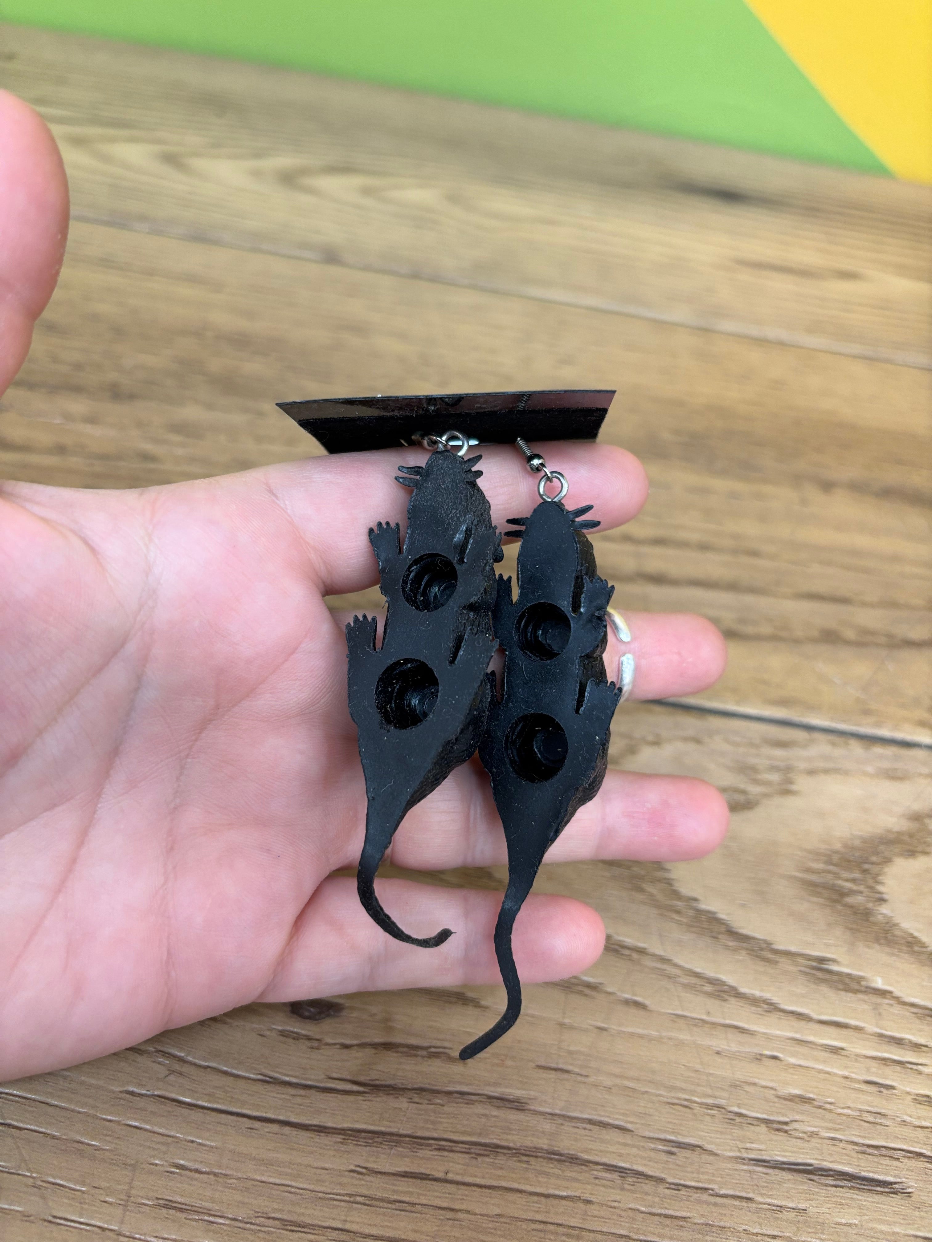 Rat Earrings
