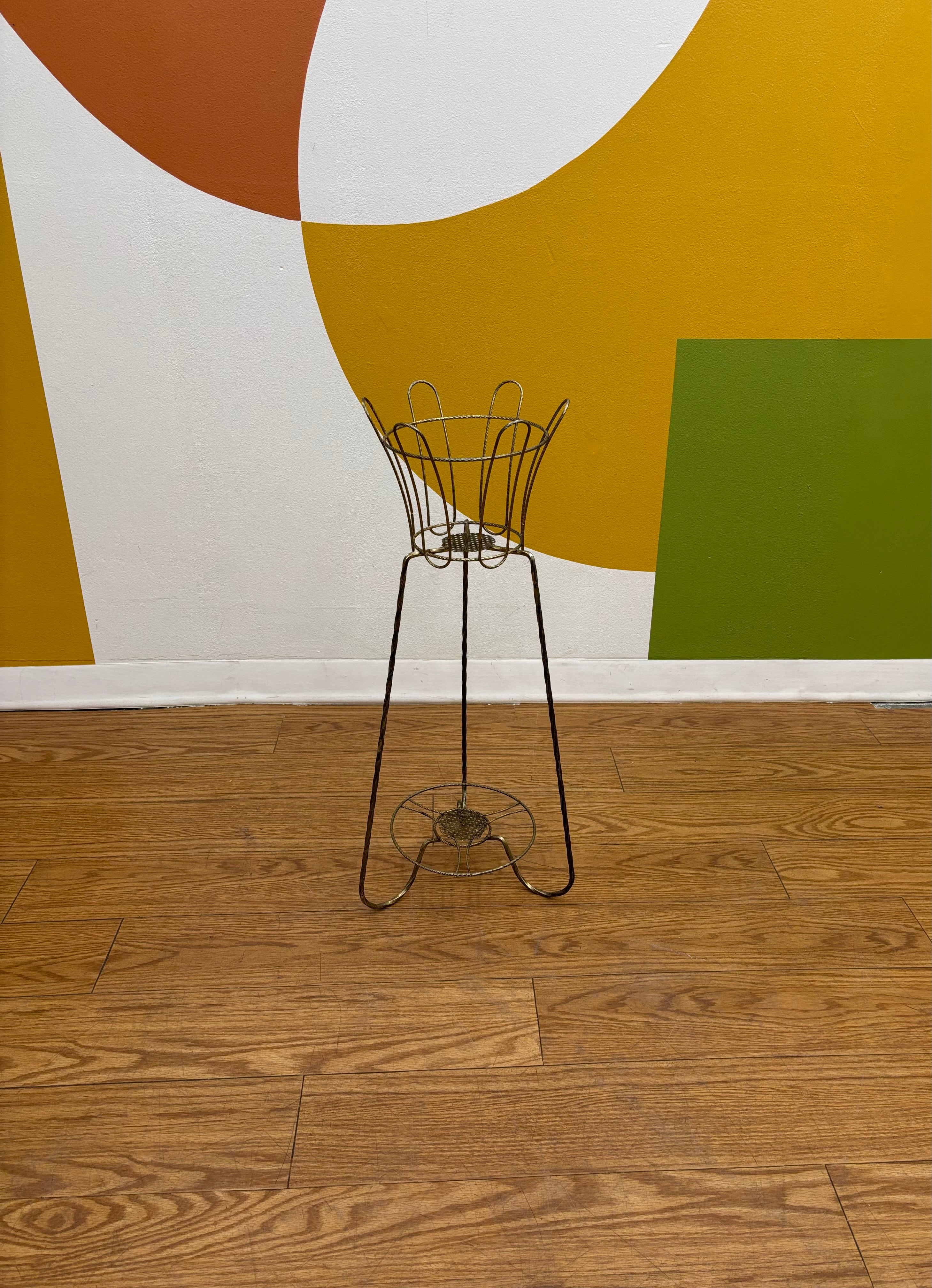 Gold Tone Plant Stand