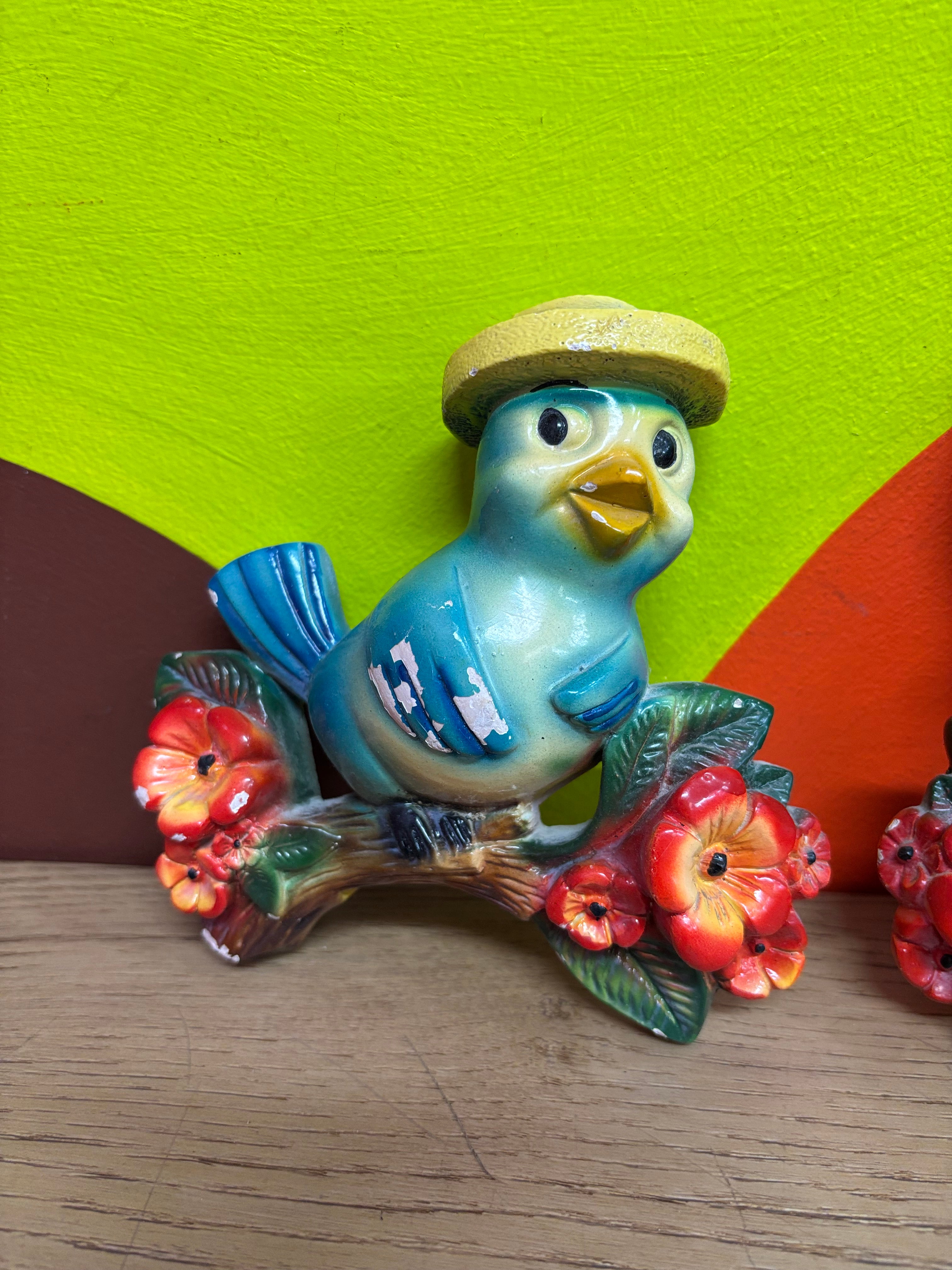 Set of Ceramic Wall Birds