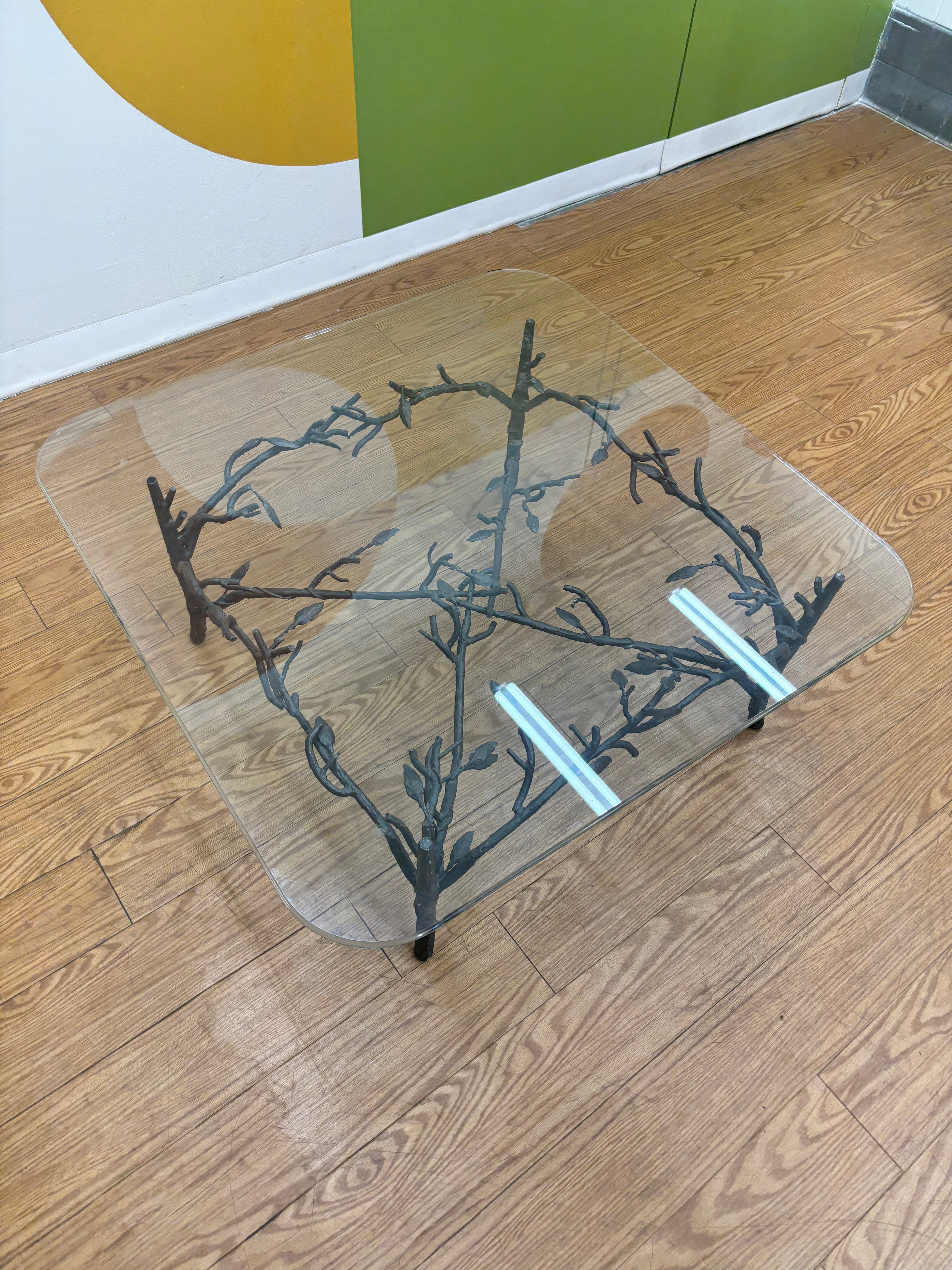 Wrought-Iron Tree Branch Coffee Table